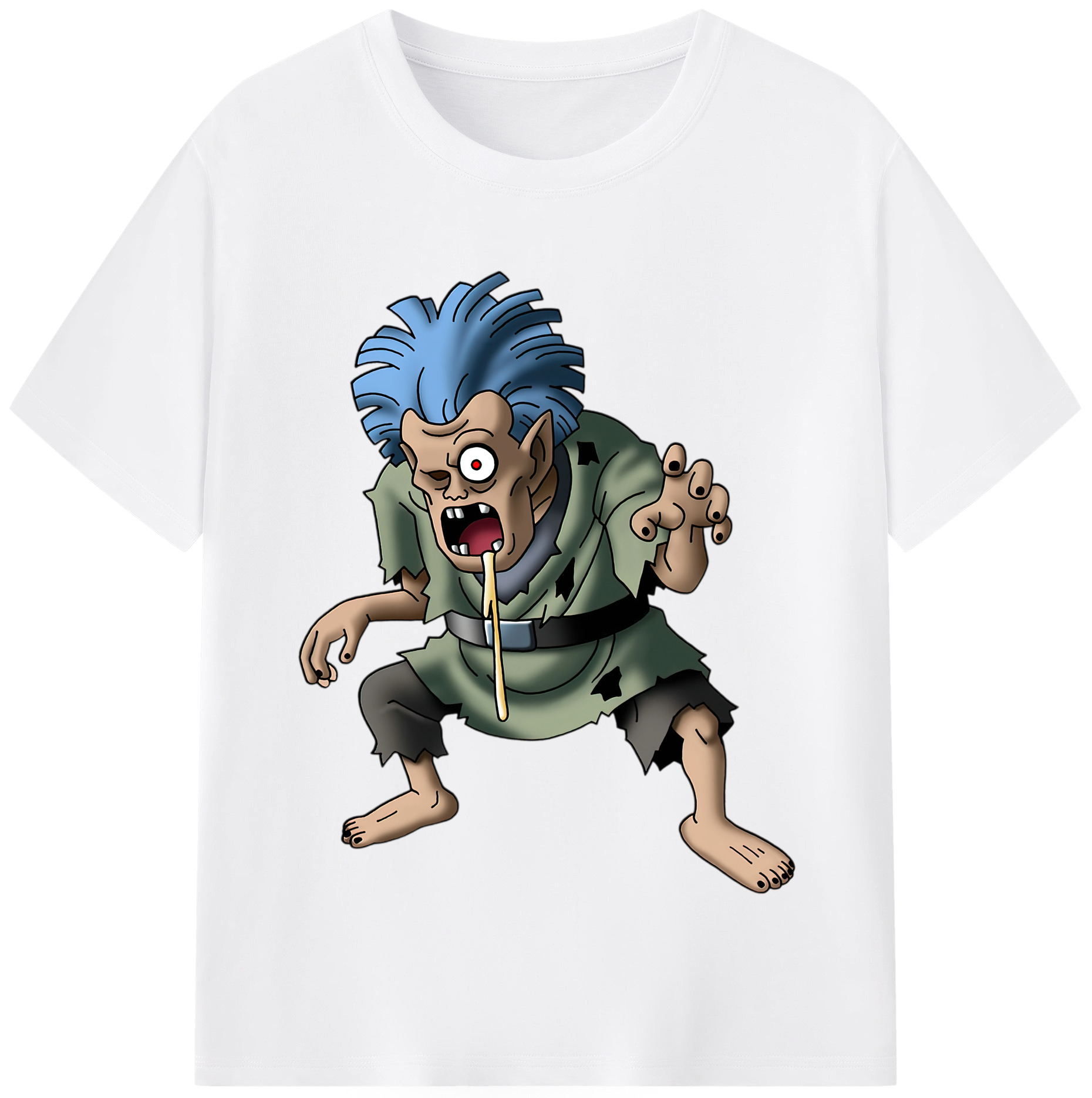 （画像用） ドラゴンクエスト Doragon Kuesuto Dragon Quest 綿100％半袖Tシャツ（フロントプリント）