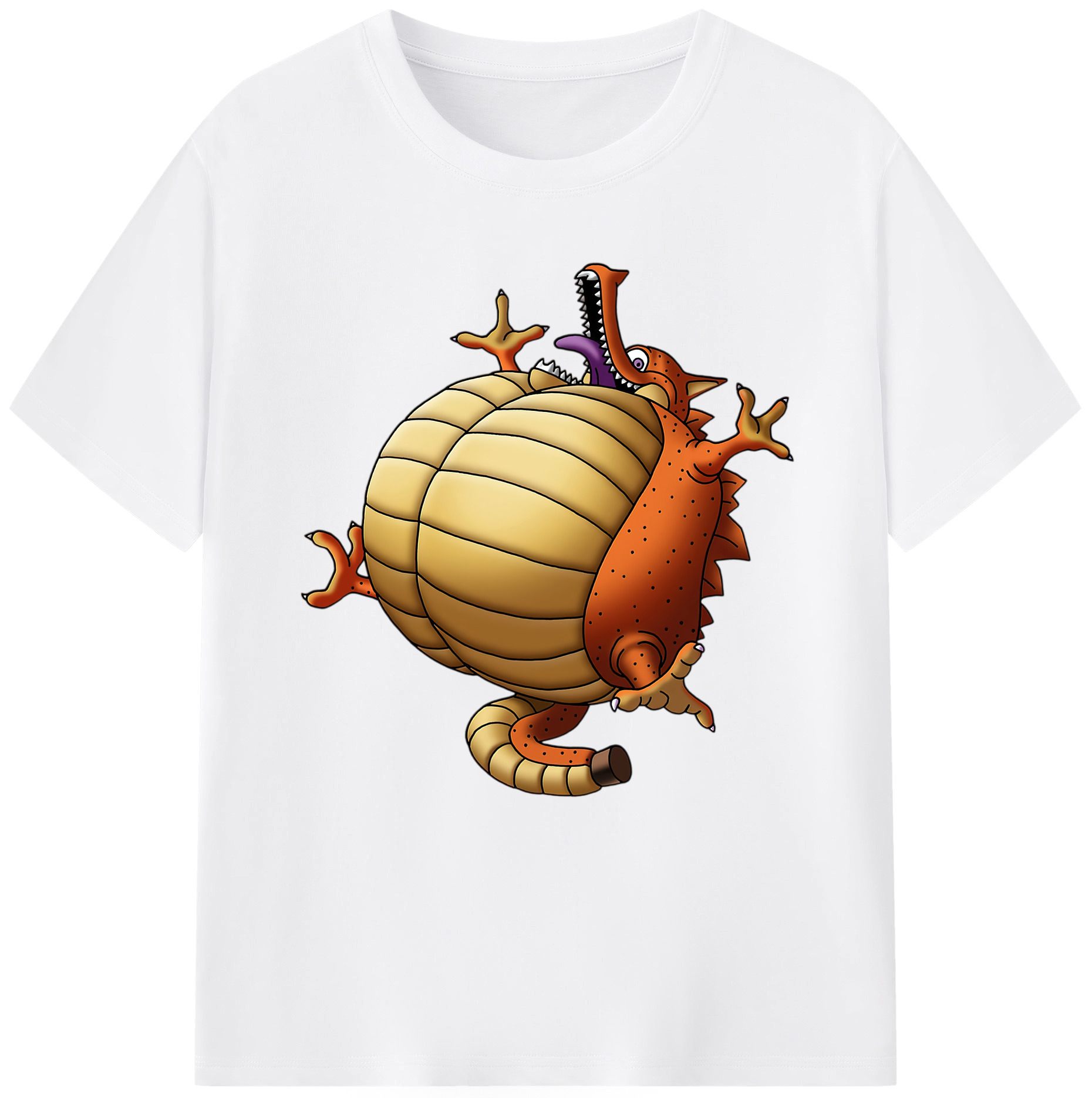 （画像用） ドラゴンクエスト Doragon Kuesuto Dragon Quest 綿100％半袖Tシャツ（フロントプリント）