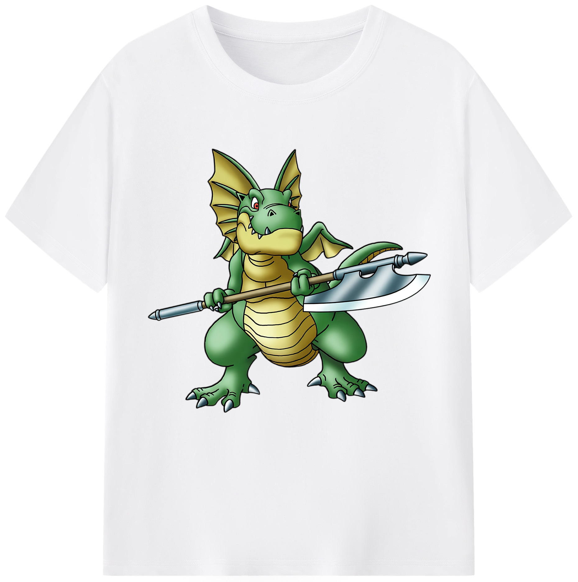 （画像用） ドラゴンクエスト Doragon Kuesuto Dragon Quest 綿100％半袖Tシャツ（フロントプリント）
