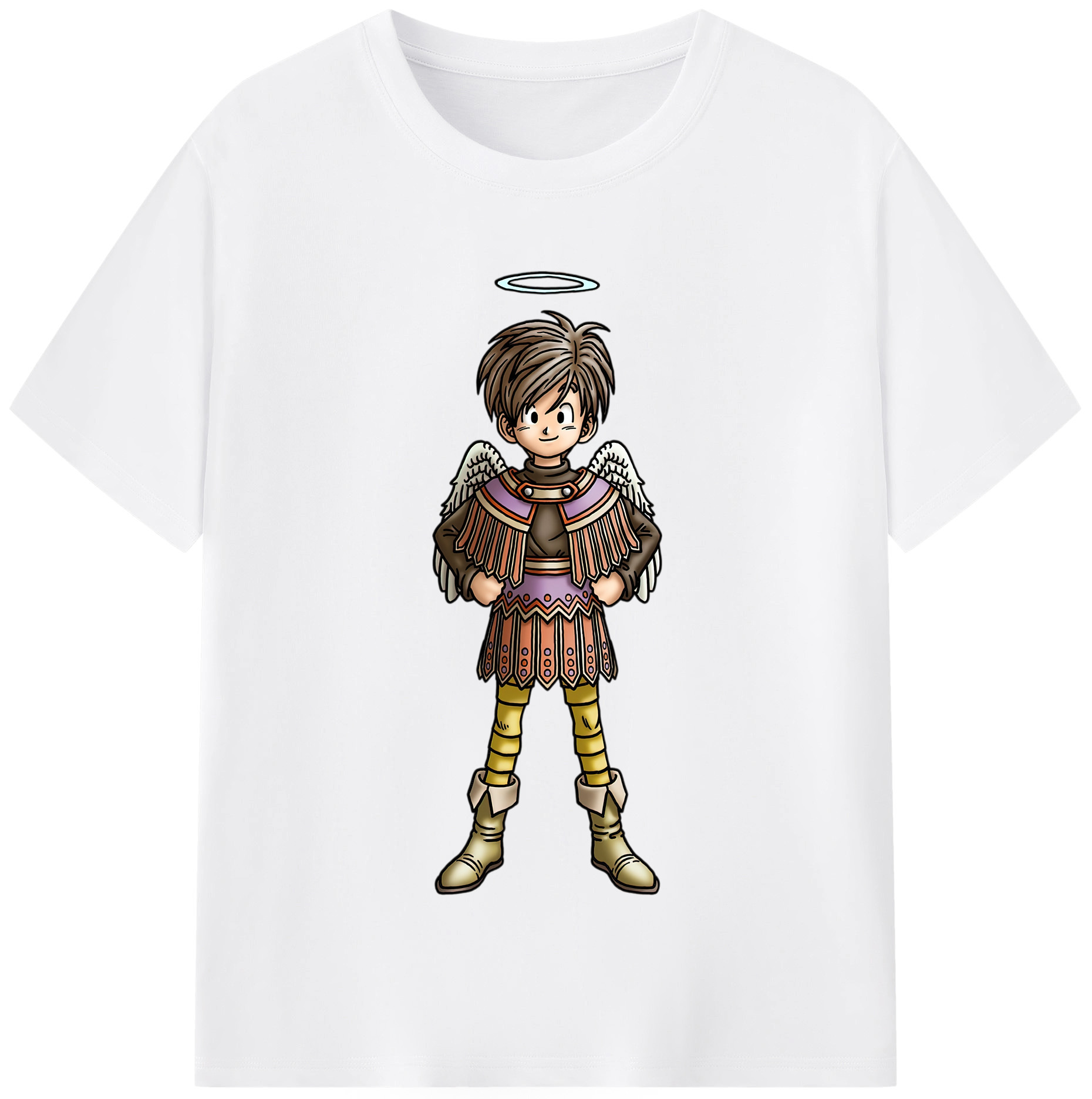 （画像用） ドラゴンクエスト Doragon Kuesuto Dragon Quest 綿100％半袖Tシャツ（フロントプリント）