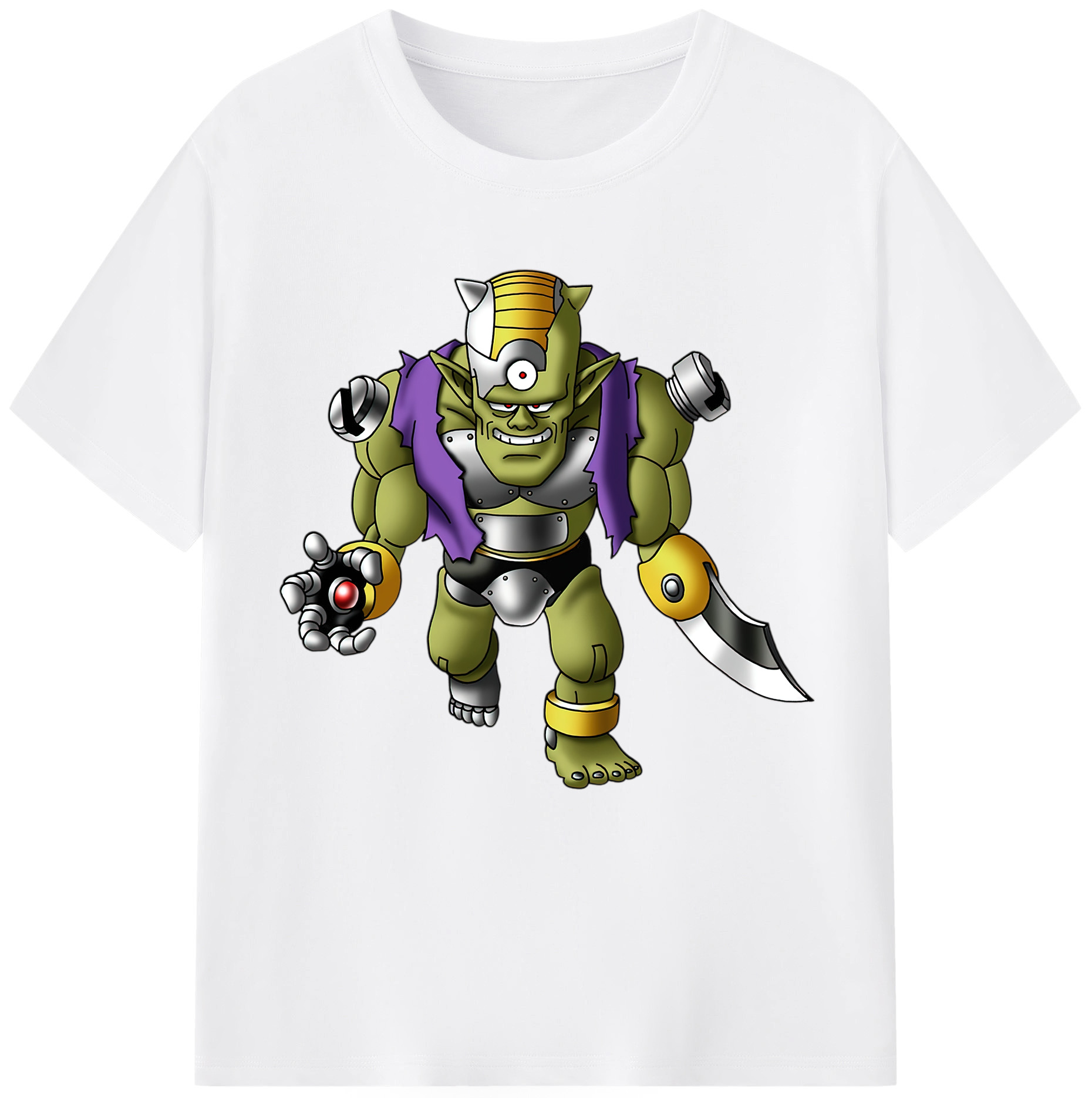 （画像用） ドラゴンクエスト Doragon Kuesuto Dragon Quest 綿100％半袖Tシャツ（フロントプリント）