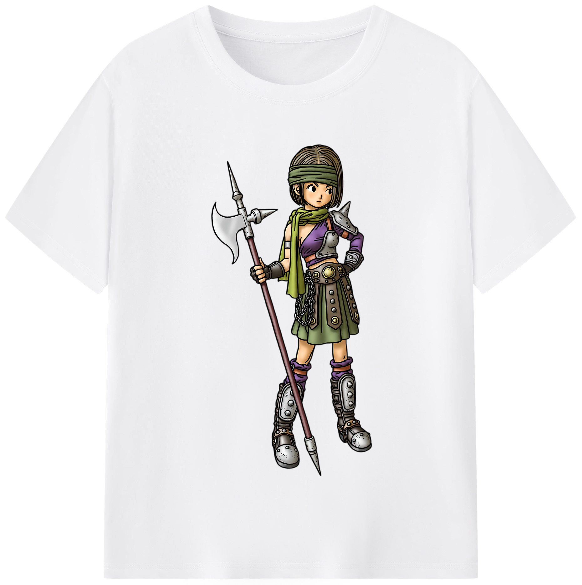 （画像用） ドラゴンクエスト Doragon Kuesuto Dragon Quest 綿100％半袖Tシャツ（フロントプリント）