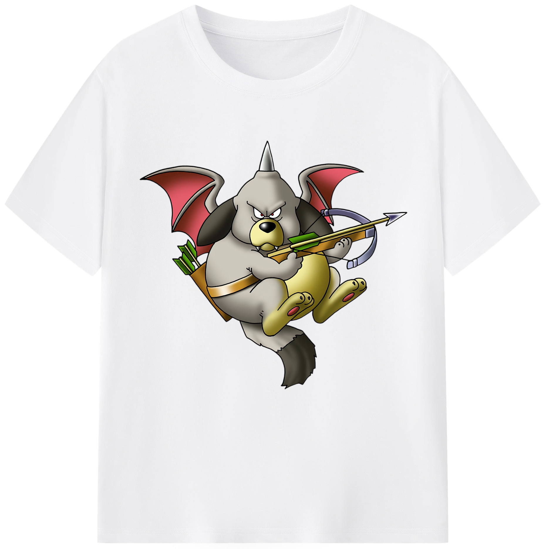 （画像用） ドラゴンクエスト Doragon Kuesuto Dragon Quest 綿100％半袖Tシャツ（フロントプリント）