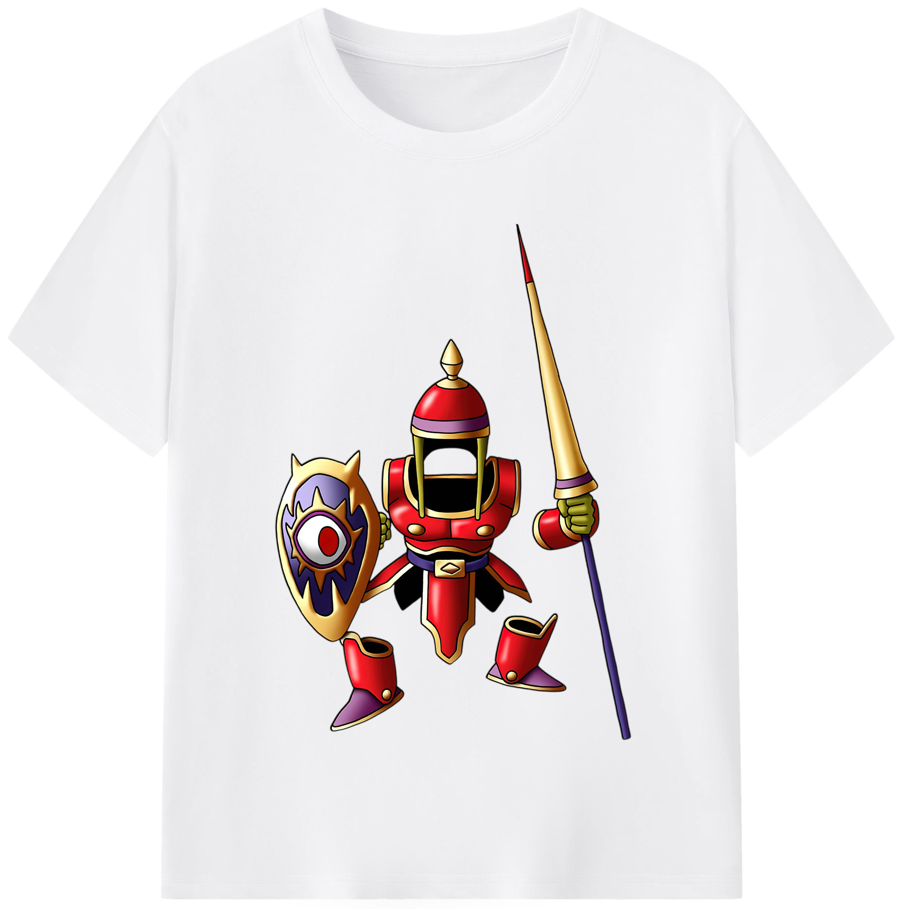 （画像用） ドラゴンクエスト Doragon Kuesuto Dragon Quest 綿100％半袖Tシャツ（フロントプリント）