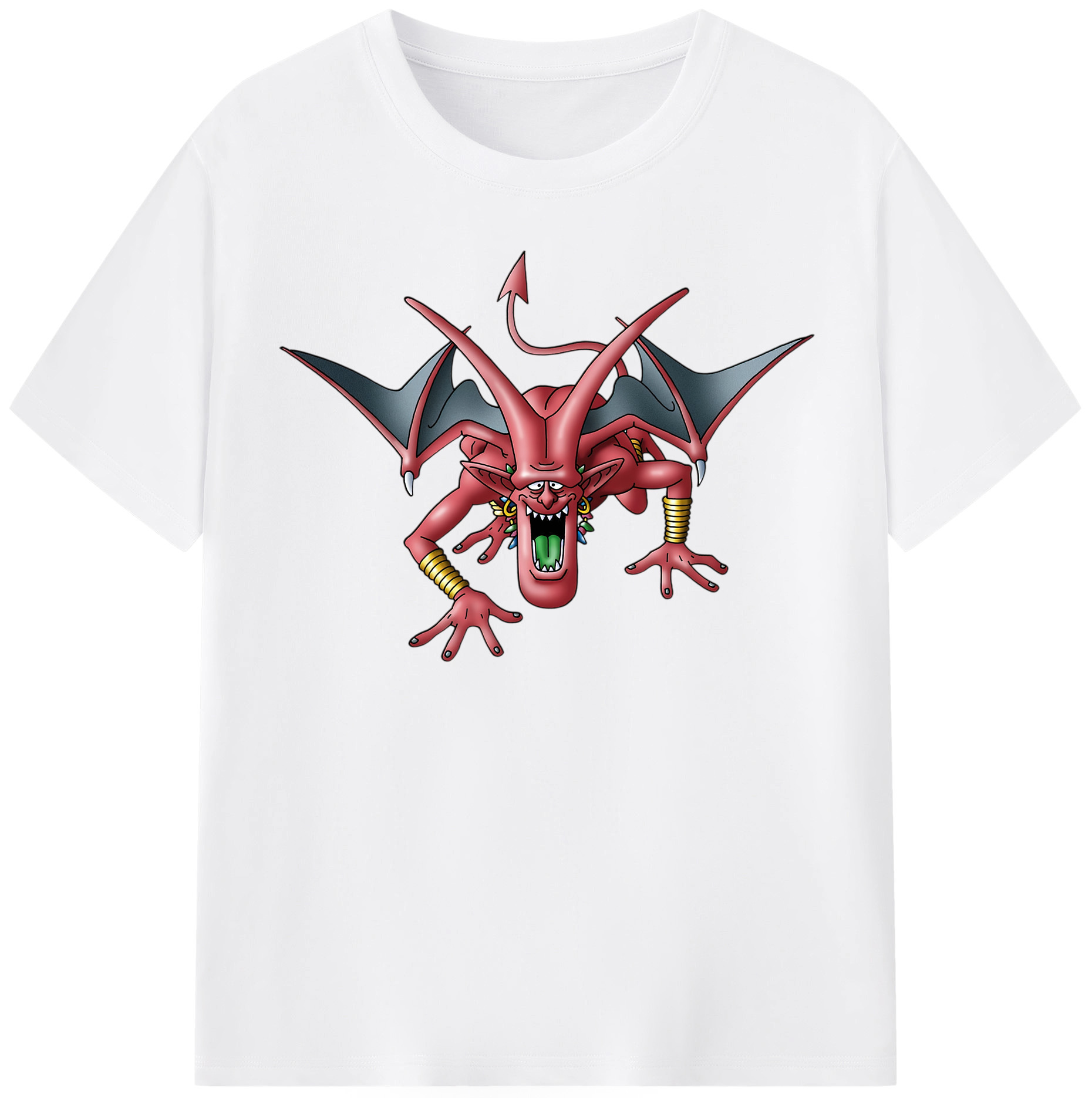 （画像用） ドラゴンクエスト Doragon Kuesuto Dragon Quest 綿100％半袖Tシャツ（フロントプリント）