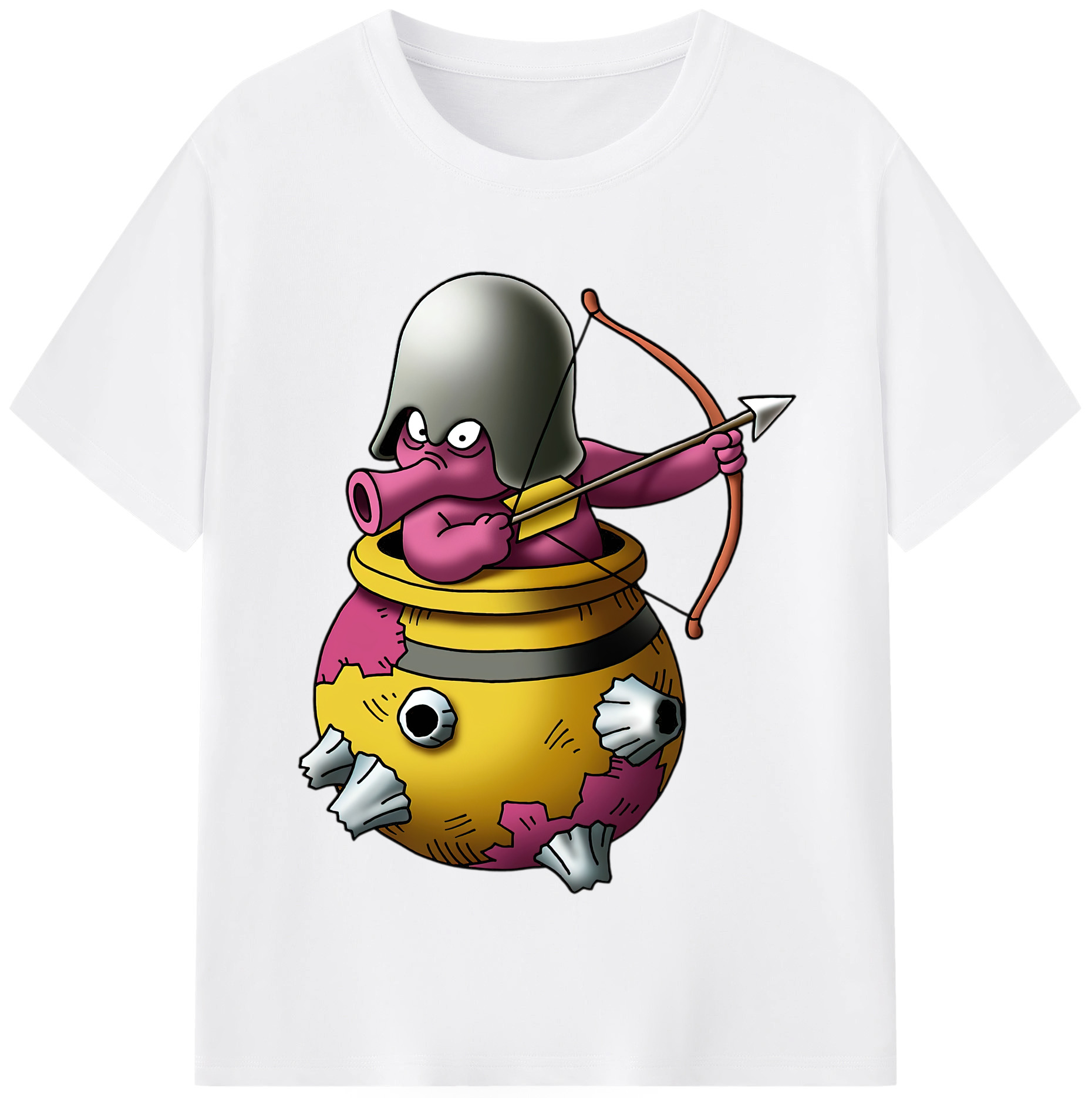 （画像用） ドラゴンクエスト Doragon Kuesuto Dragon Quest 綿100％半袖Tシャツ（フロントプリント）