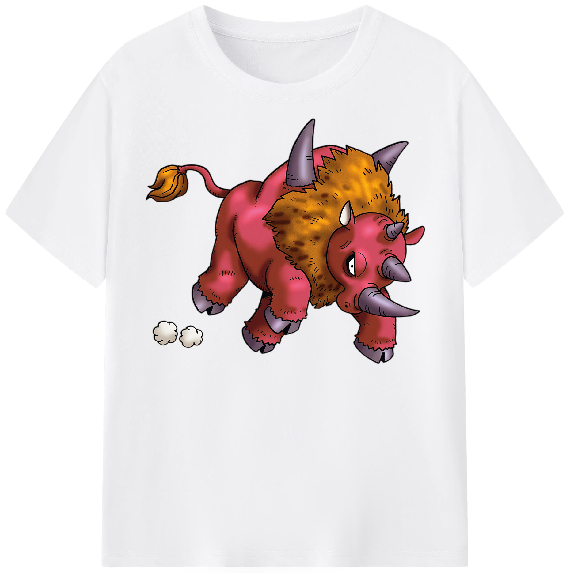 （画像用） ドラゴンクエスト Doragon Kuesuto Dragon Quest 綿100％半袖Tシャツ（フロントプリント）
