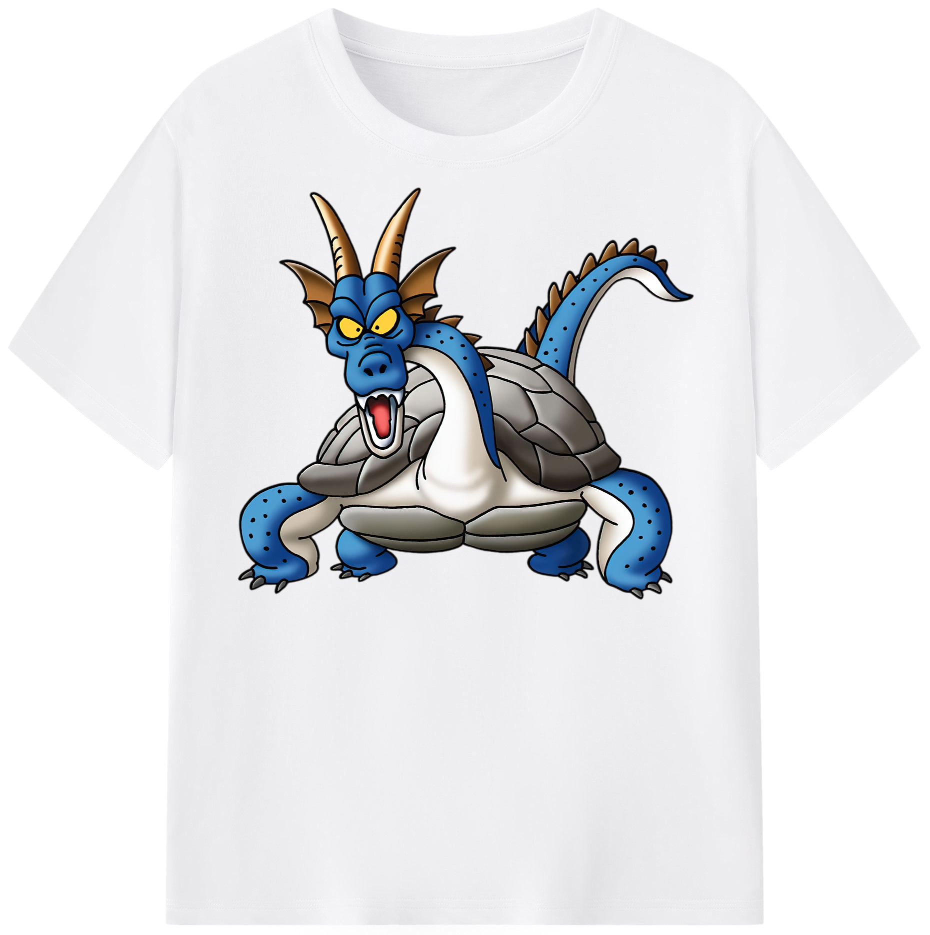 （画像用） ドラゴンクエスト Doragon Kuesuto Dragon Quest 綿100％半袖Tシャツ（フロントプリント）