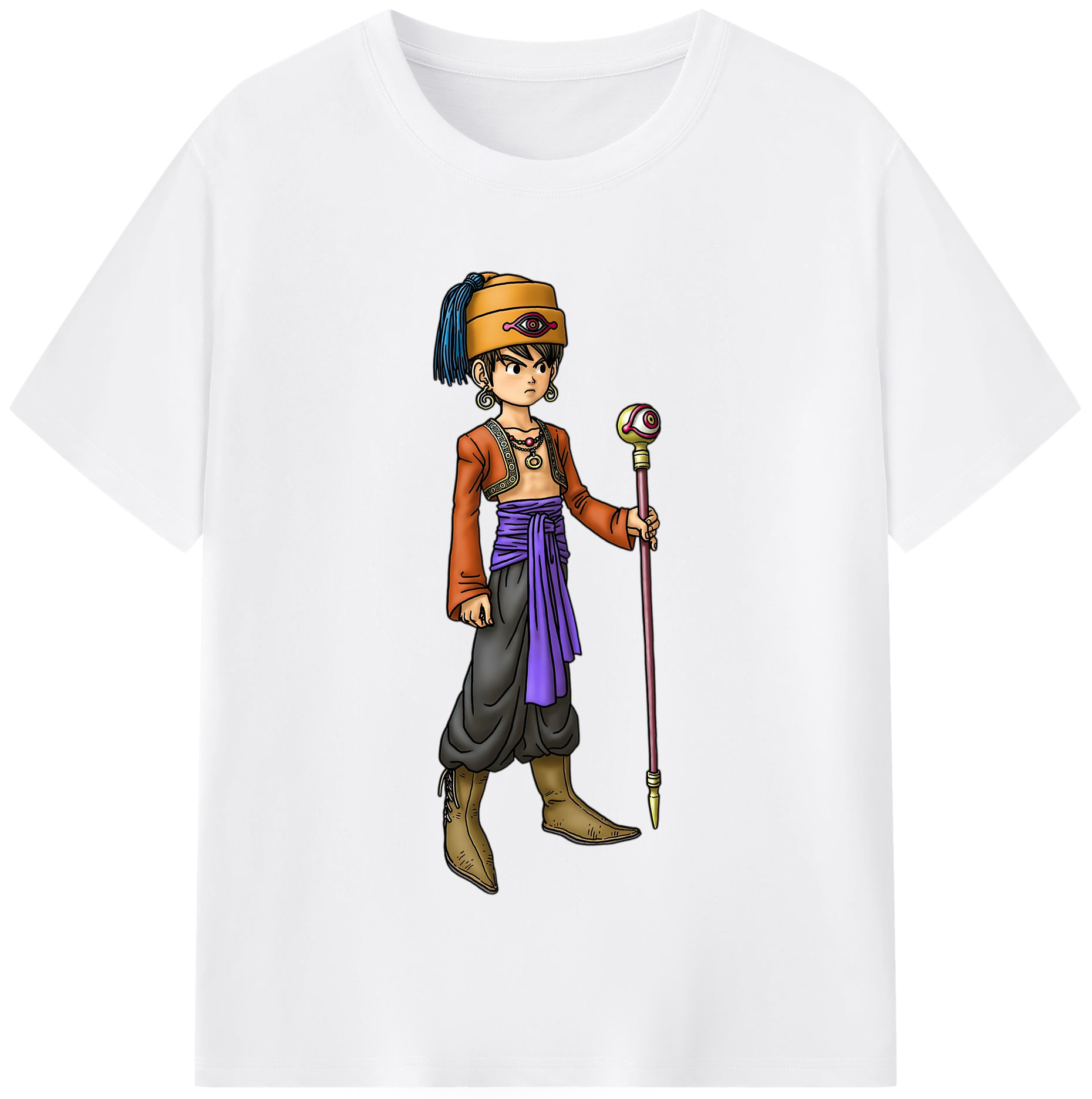 （画像用） ドラゴンクエスト Doragon Kuesuto Dragon Quest 綿100％半袖Tシャツ（フロントプリント）