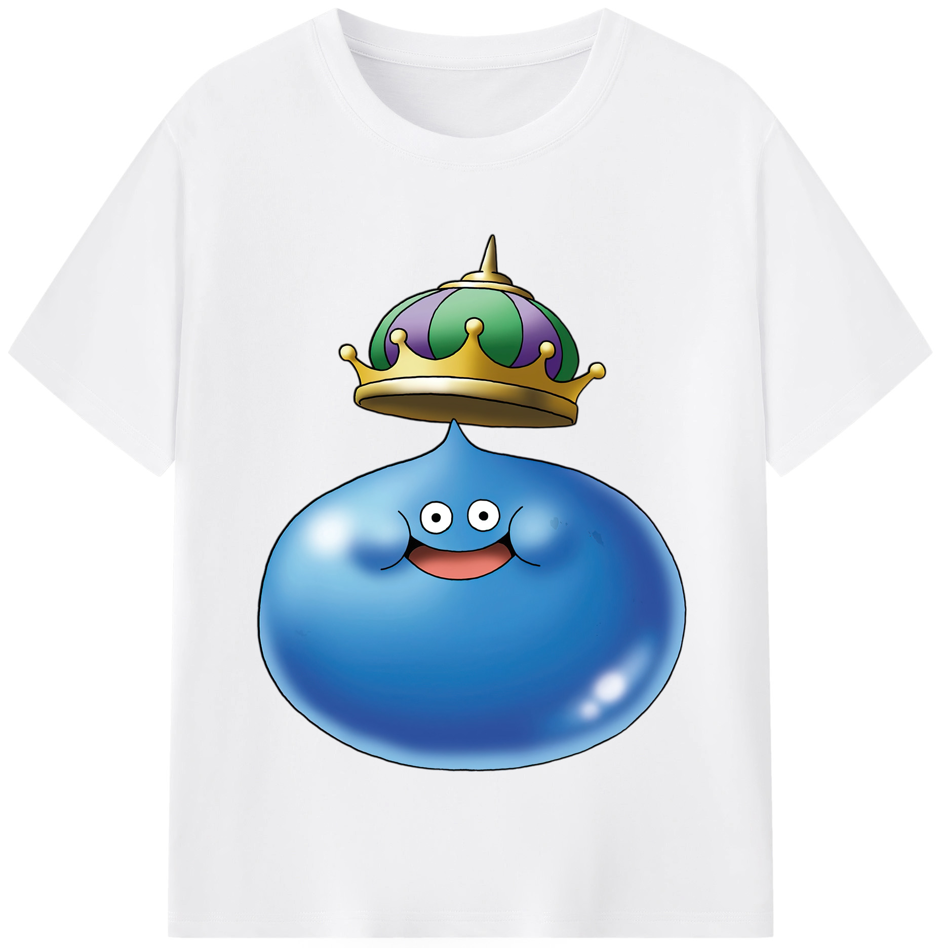 （画像用） ドラゴンクエスト Doragon Kuesuto Dragon Quest 綿100％半袖Tシャツ（フロントプリント）