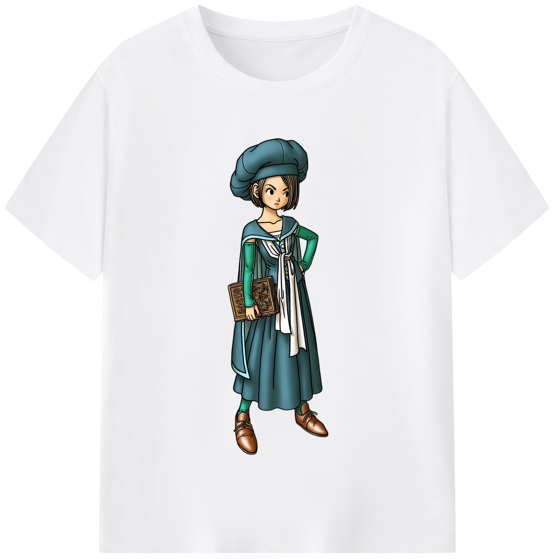 （画像用） ドラゴンクエスト Doragon Kuesuto Dragon Quest 綿100％半袖Tシャツ（フロントプリント）