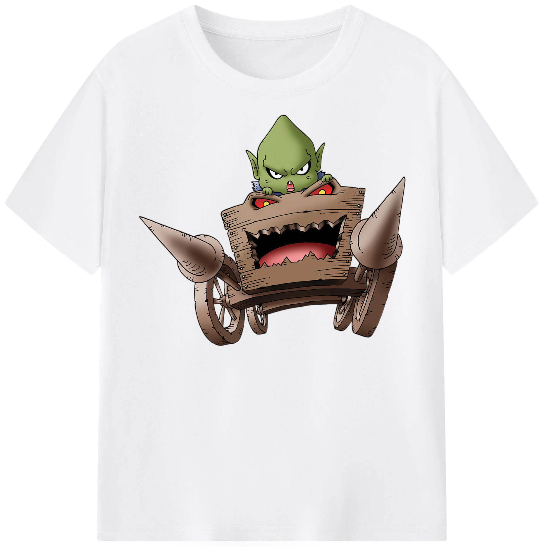 （画像用） ドラゴンクエスト Doragon Kuesuto Dragon Quest 綿100％半袖Tシャツ（フロントプリント）