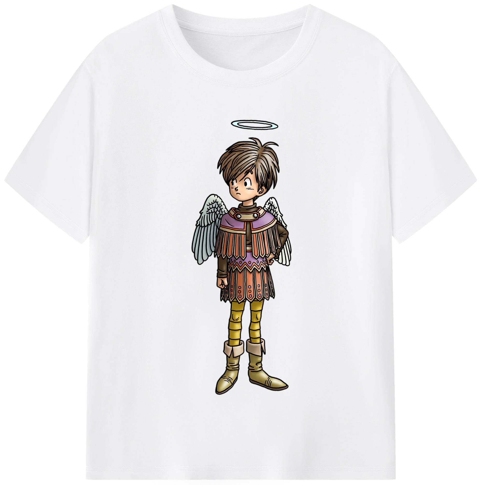 （画像用） ドラゴンクエスト Doragon Kuesuto Dragon Quest 綿100％半袖Tシャツ（フロントプリント）