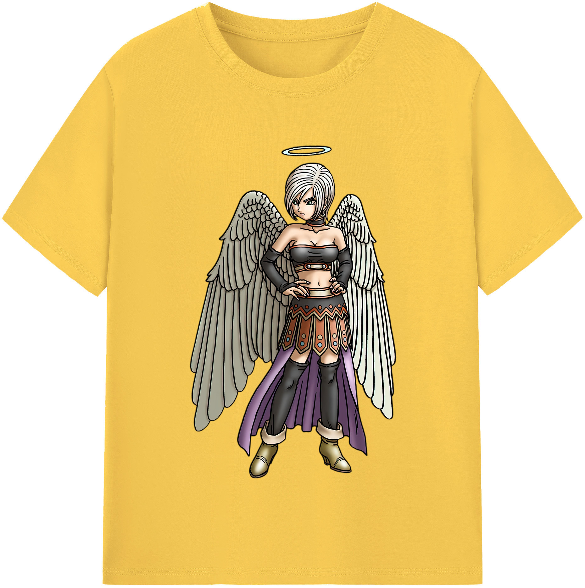 （画像用） ドラゴンクエスト Doragon Kuesuto Dragon Quest 綿100％半袖Tシャツ（フロントプリント）