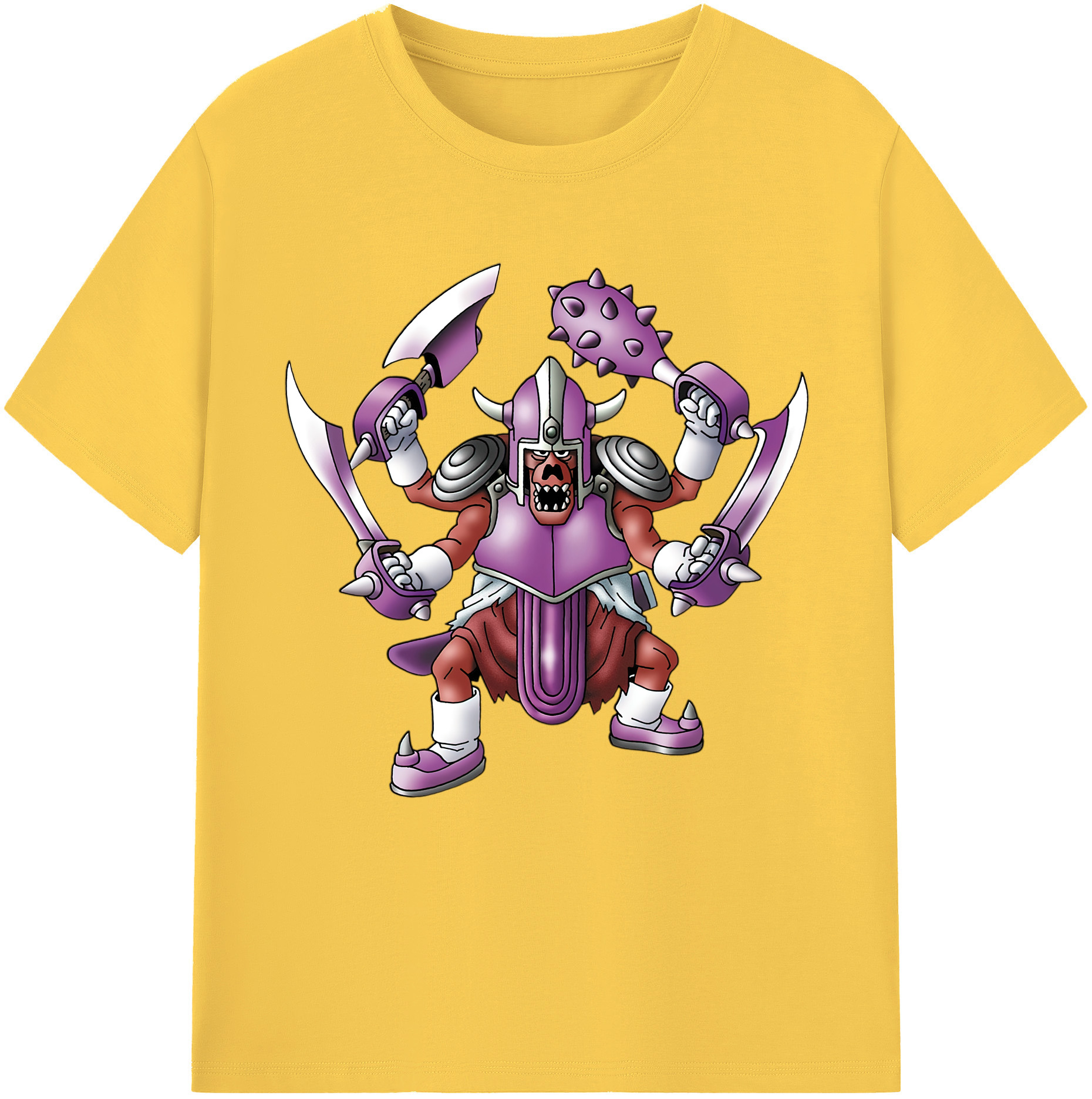 （画像用） ドラゴンクエスト Doragon Kuesuto Dragon Quest 綿100％半袖Tシャツ（フロントプリント）