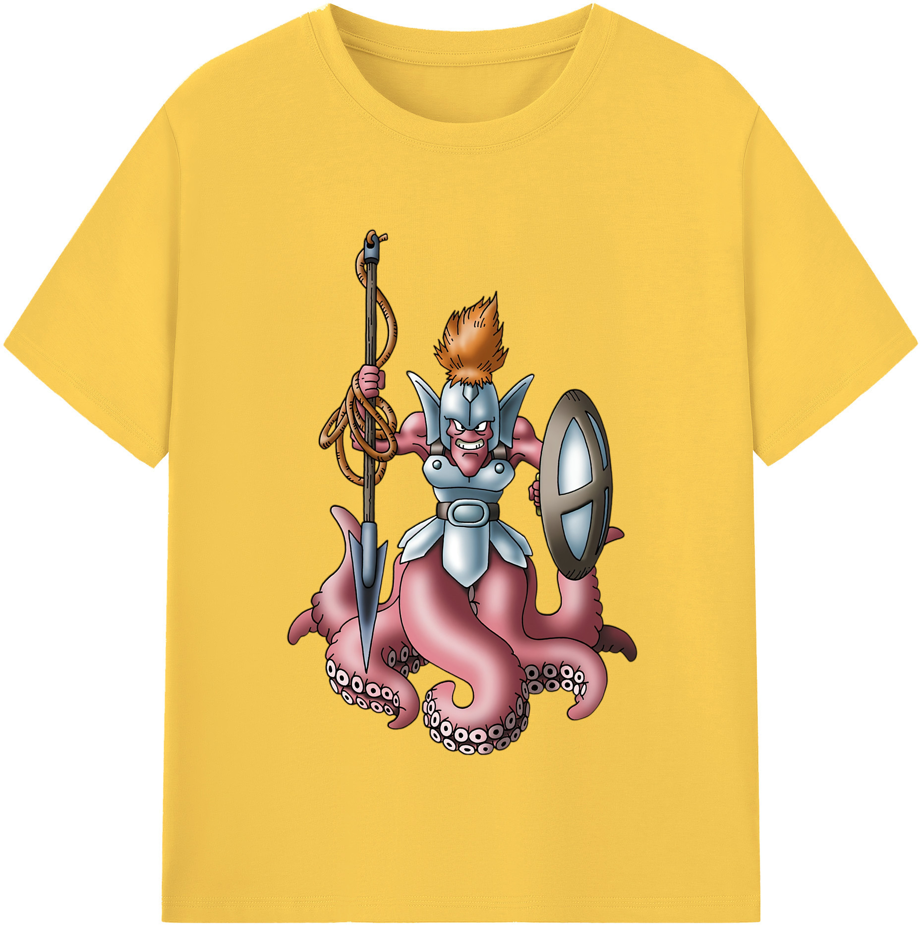 （画像用） ドラゴンクエスト Doragon Kuesuto Dragon Quest 綿100％半袖Tシャツ（フロントプリント）