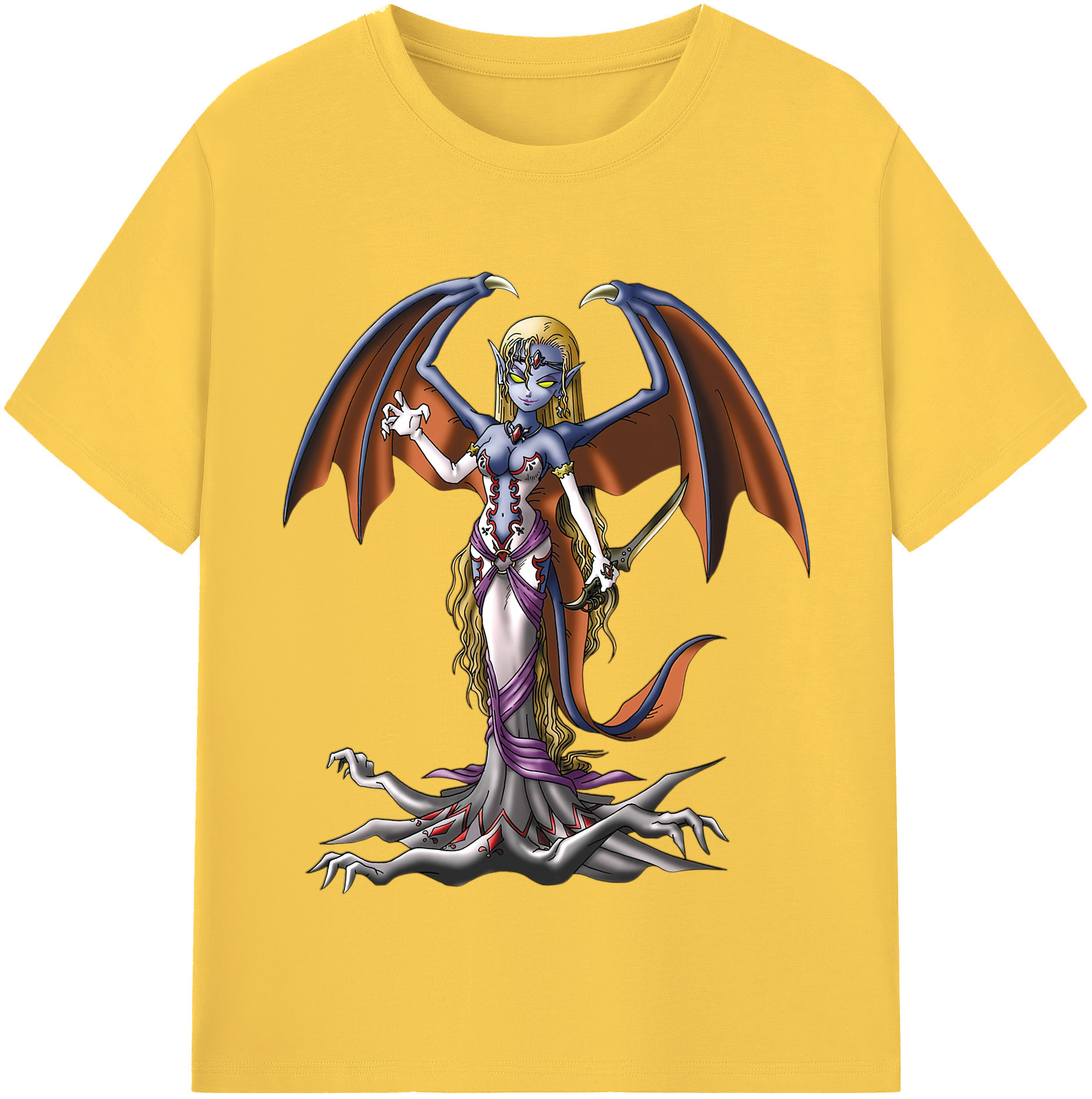 （画像用） ドラゴンクエスト Doragon Kuesuto Dragon Quest 綿100％半袖Tシャツ（フロントプリント）