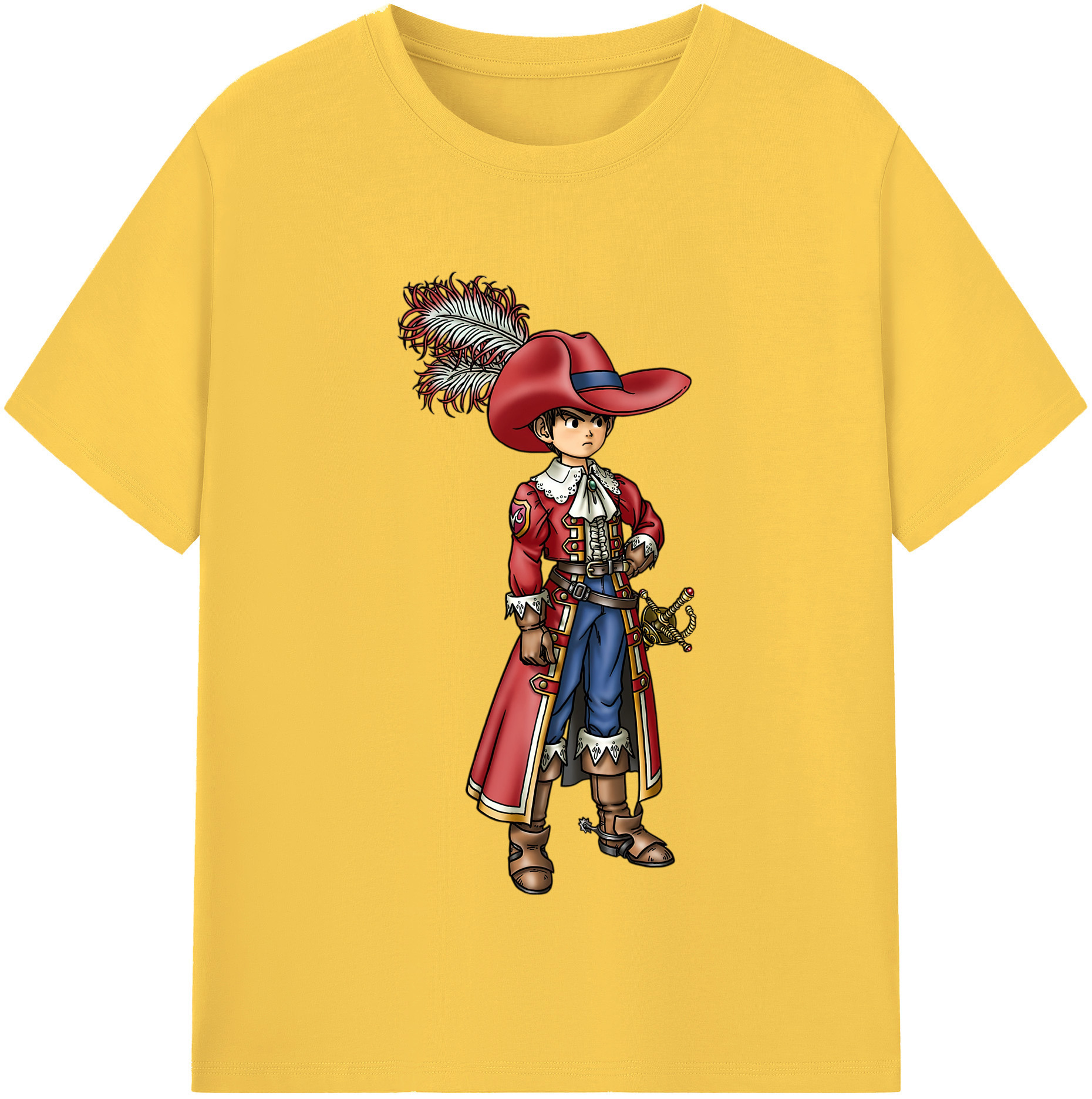 （画像用） ドラゴンクエスト Doragon Kuesuto Dragon Quest 綿100％半袖Tシャツ（フロントプリント）