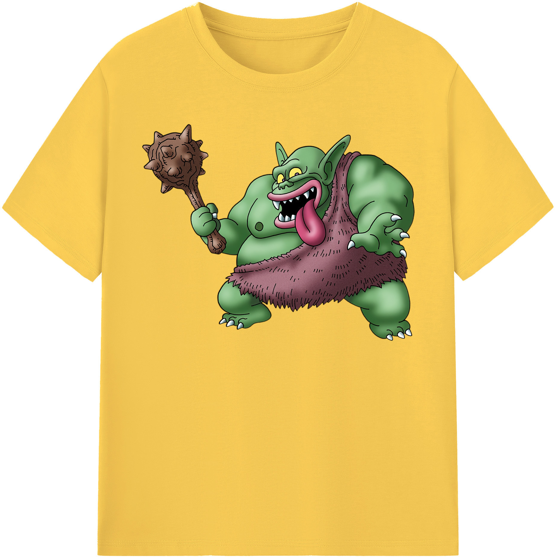 （画像用） ドラゴンクエスト Doragon Kuesuto Dragon Quest 綿100％半袖Tシャツ（フロントプリント）