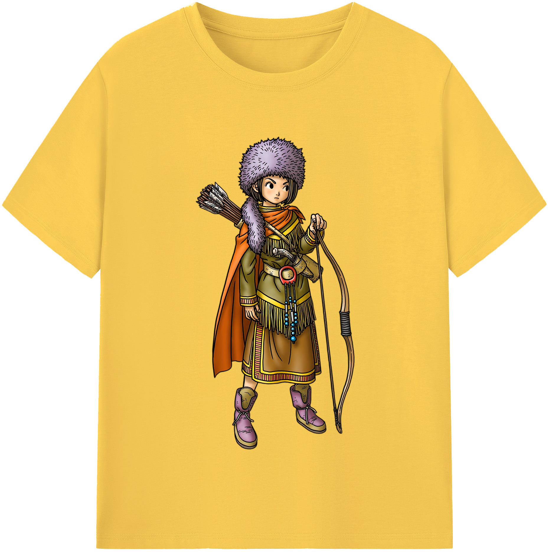 （画像用） ドラゴンクエスト Doragon Kuesuto Dragon Quest 綿100％半袖Tシャツ（フロントプリント）