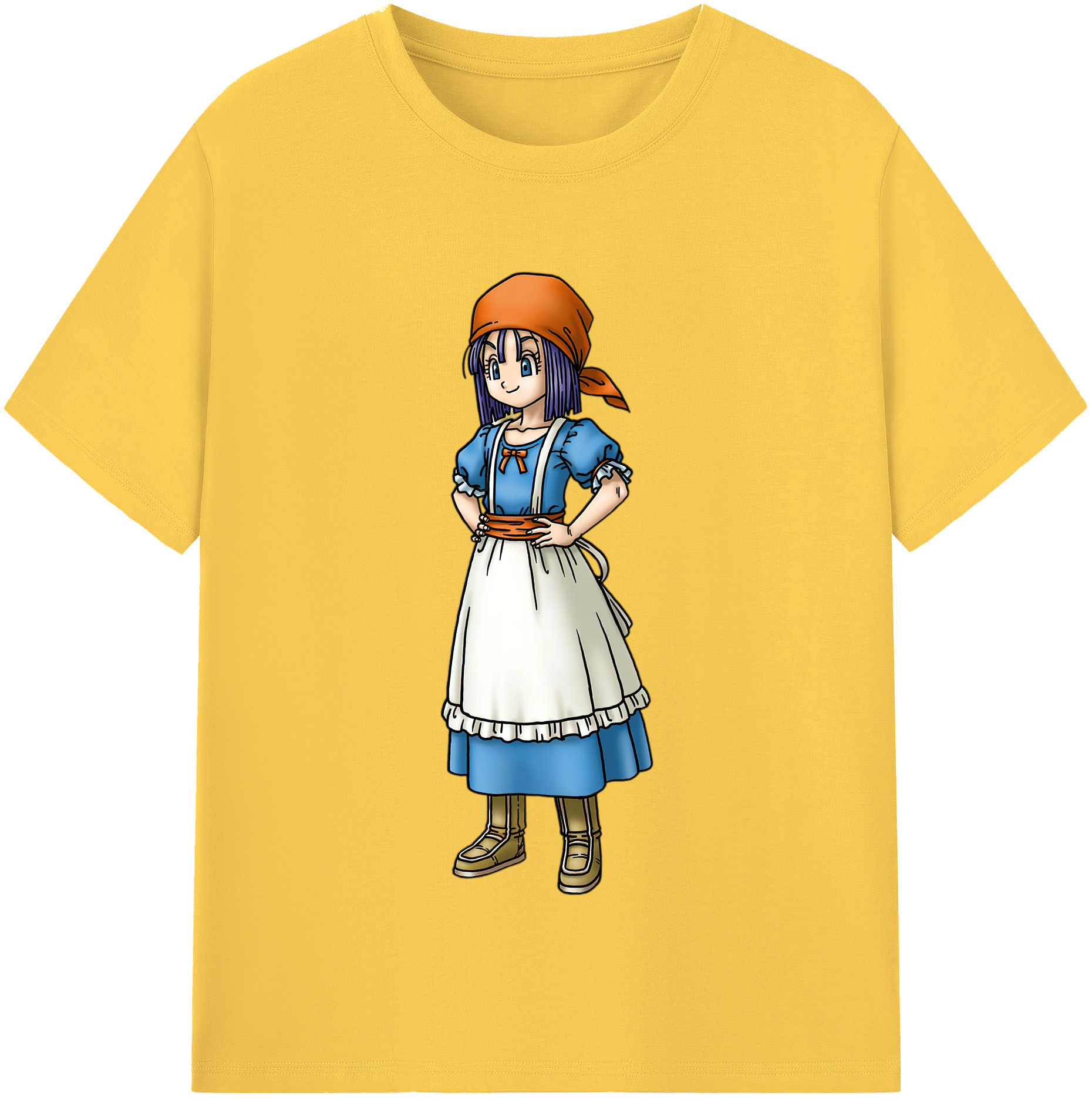 （画像用） ドラゴンクエスト Doragon Kuesuto Dragon Quest 綿100％半袖Tシャツ（フロントプリント）