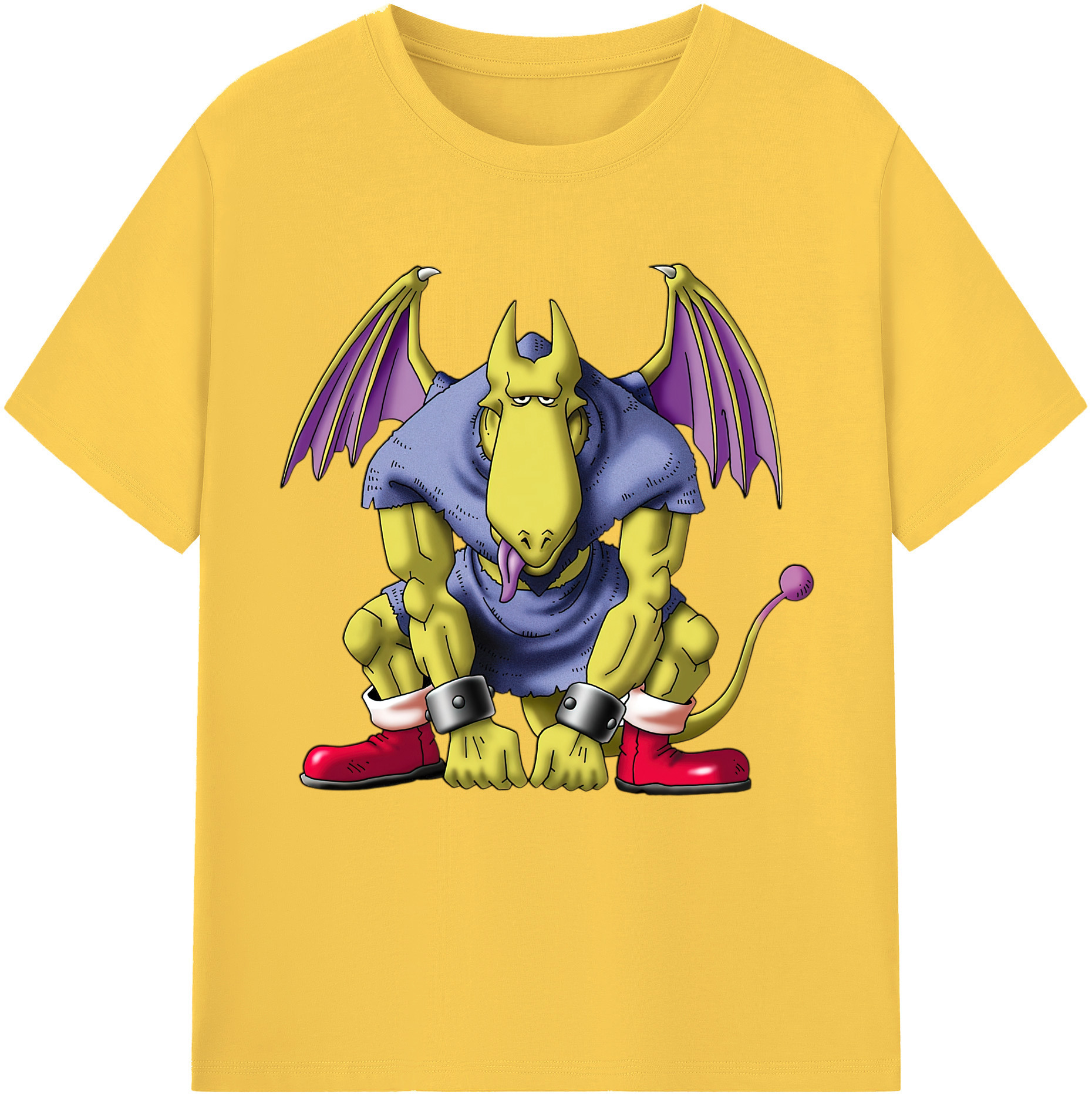 （画像用） ドラゴンクエスト Doragon Kuesuto Dragon Quest 綿100％半袖Tシャツ（フロントプリント）