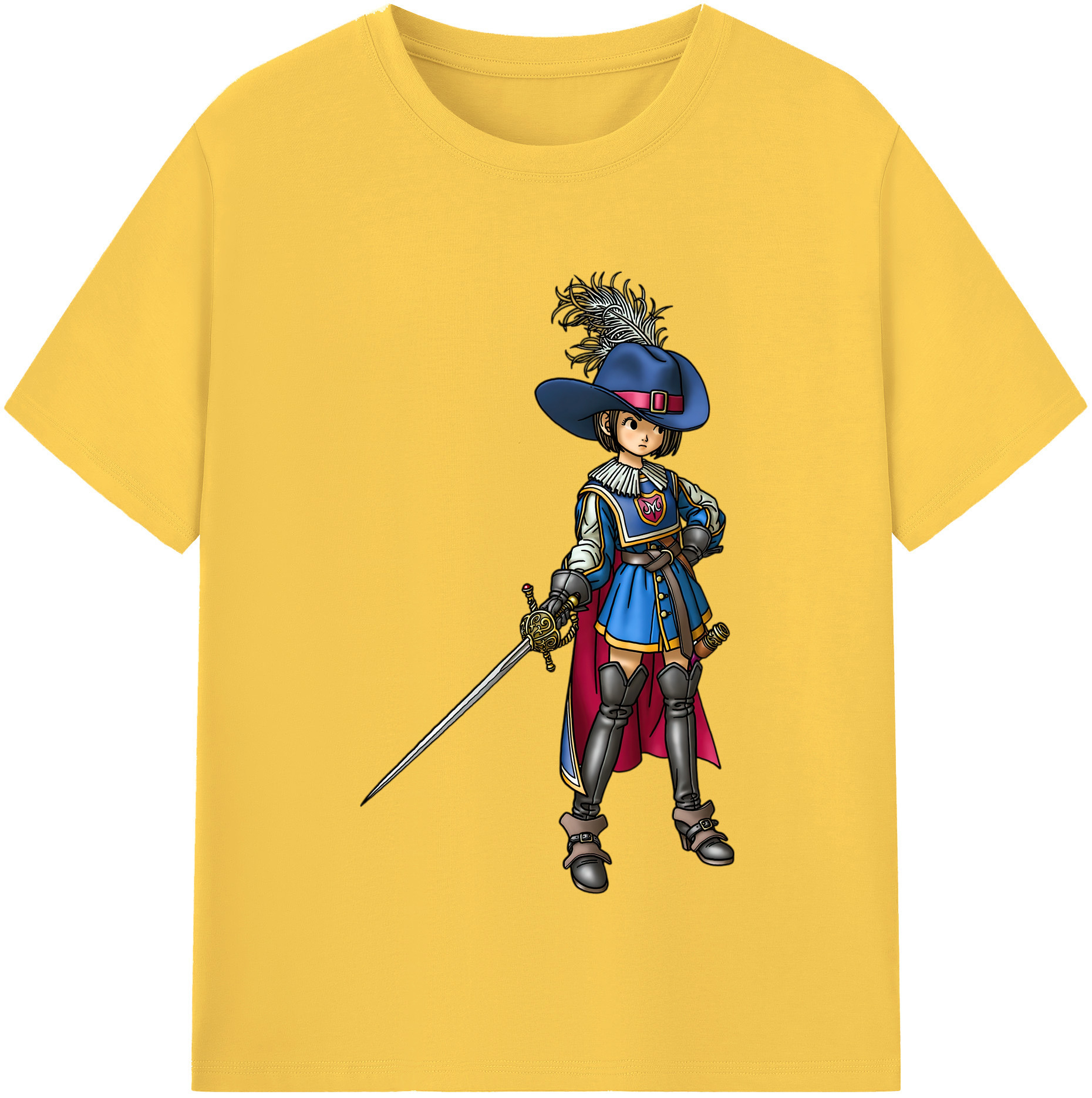 （画像用） ドラゴンクエスト Doragon Kuesuto Dragon Quest 綿100％半袖Tシャツ（フロントプリント）