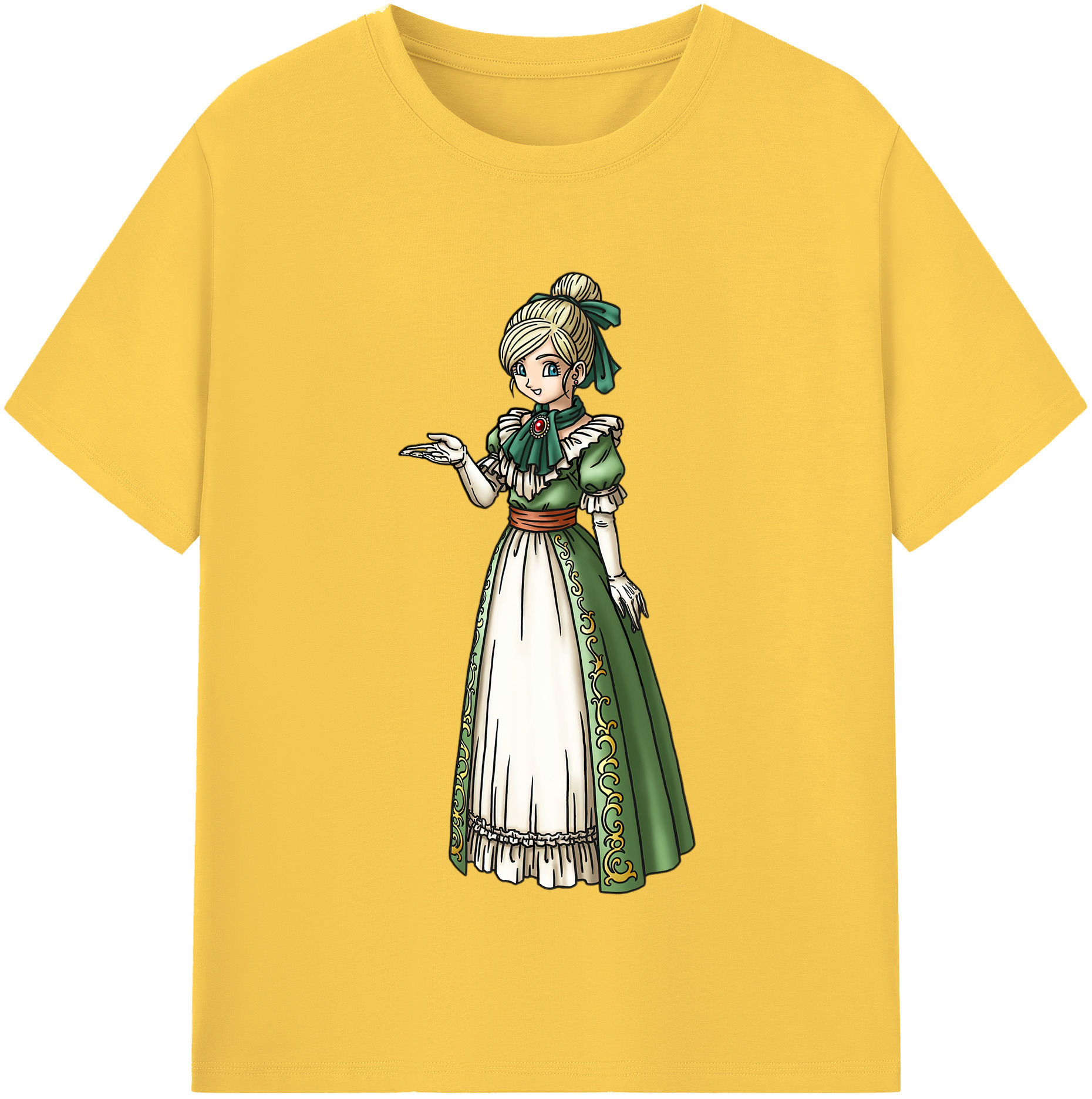 （画像用） ドラゴンクエスト Doragon Kuesuto Dragon Quest 綿100％半袖Tシャツ（フロントプリント）