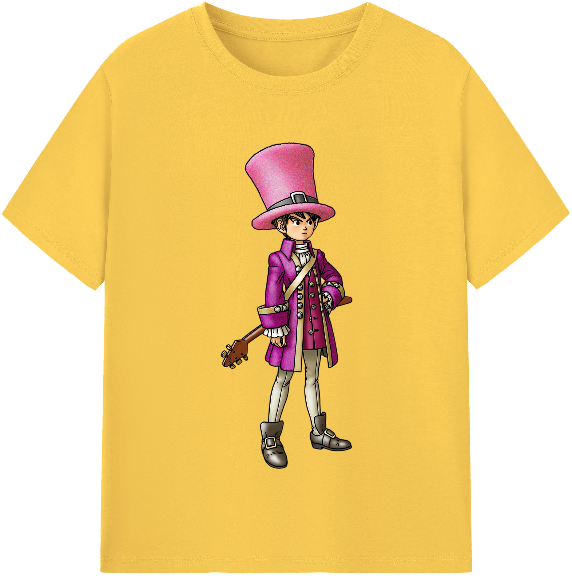 （画像用） ドラゴンクエスト Doragon Kuesuto Dragon Quest 綿100％半袖Tシャツ（フロントプリント）