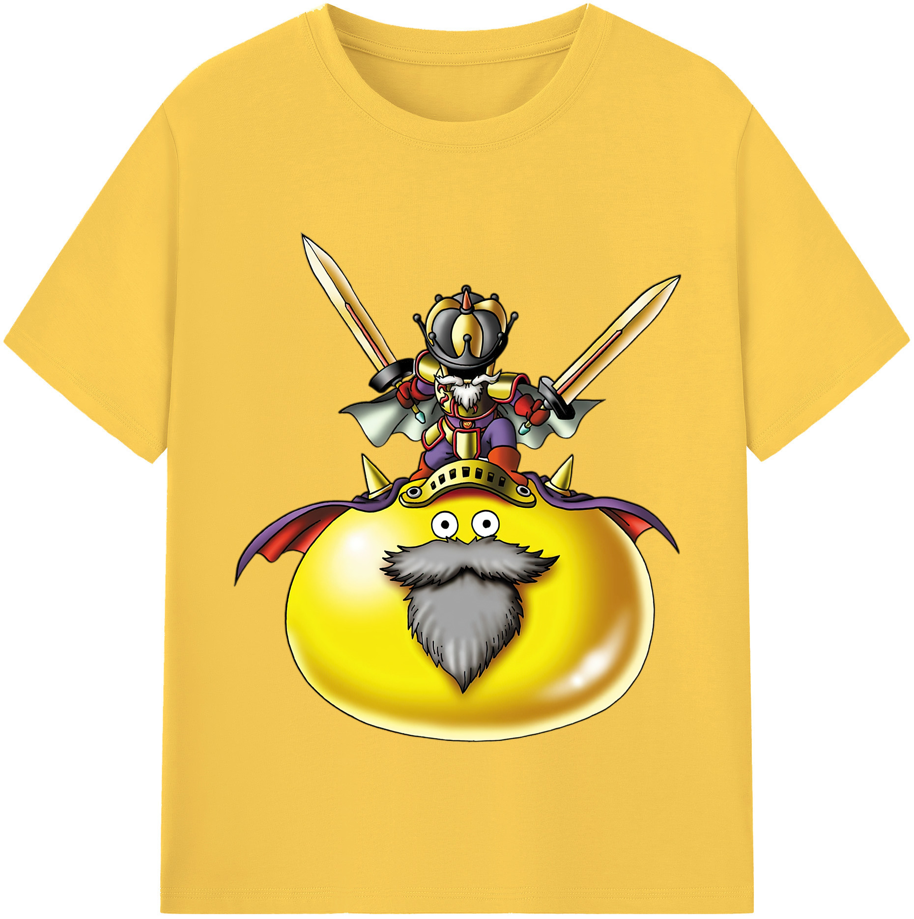 （画像用） ドラゴンクエスト Doragon Kuesuto Dragon Quest 綿100％半袖Tシャツ（フロントプリント）