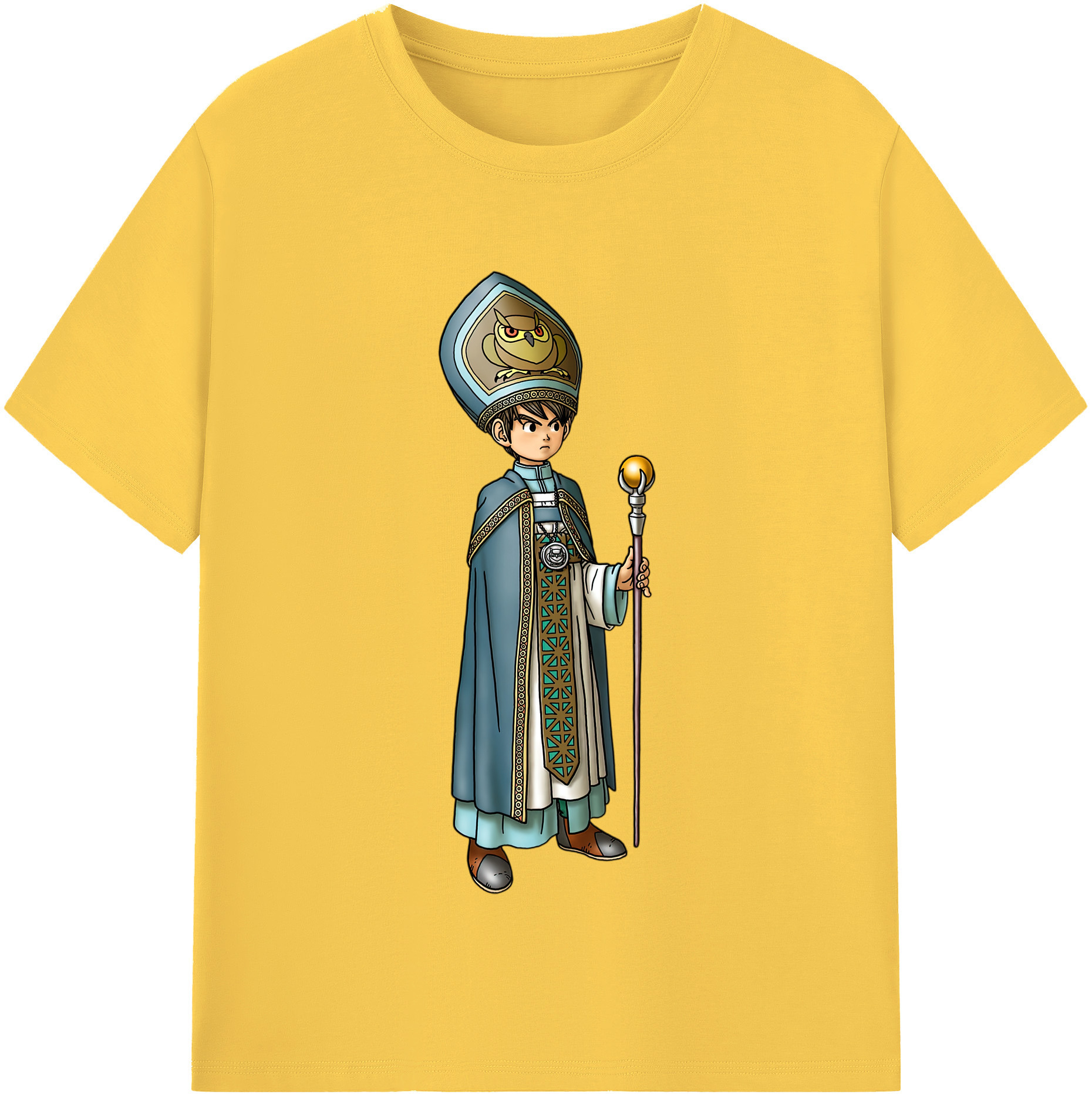 （画像用） ドラゴンクエスト Doragon Kuesuto Dragon Quest 綿100％半袖Tシャツ（フロントプリント）