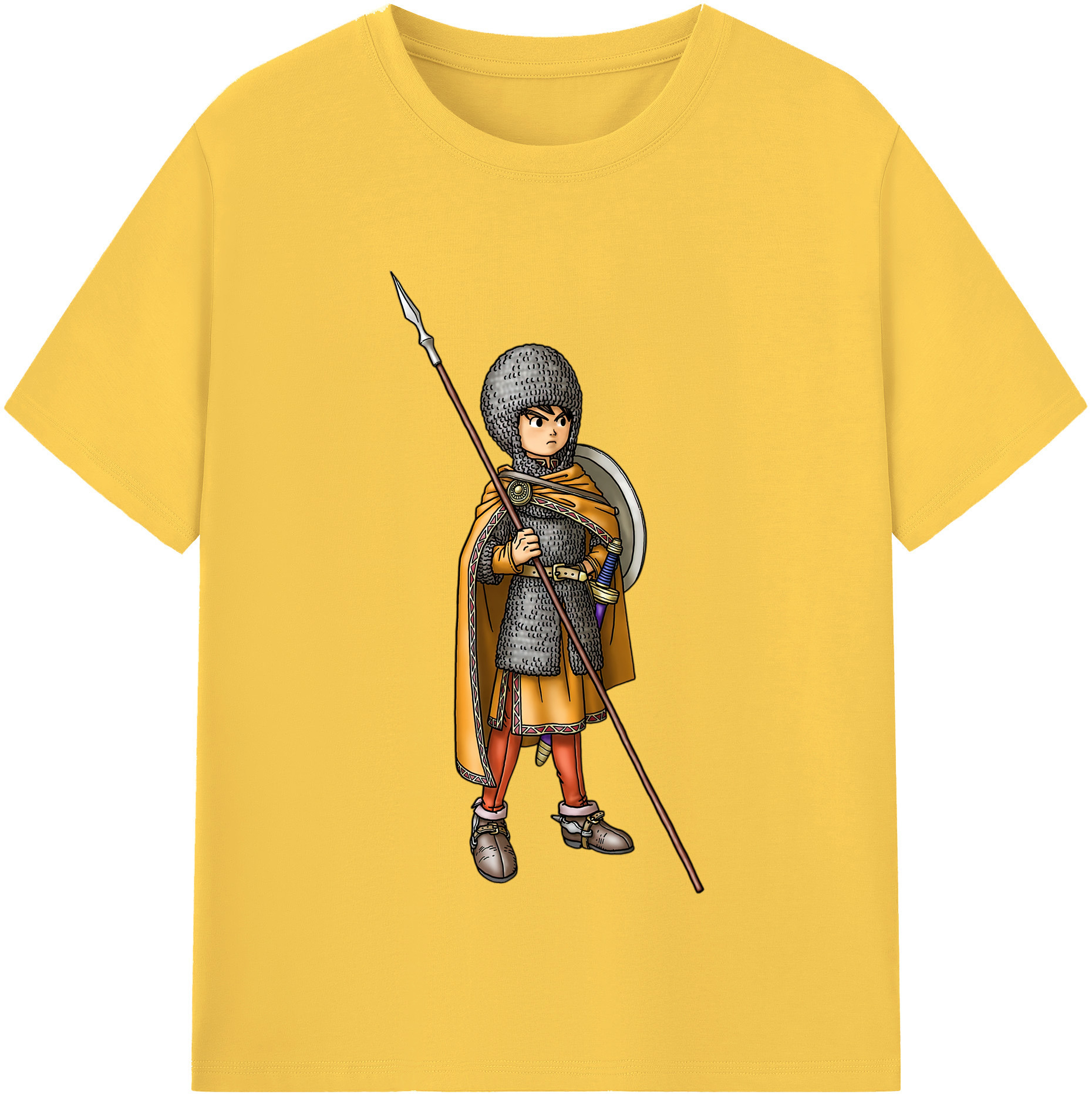 （画像用） ドラゴンクエスト Doragon Kuesuto Dragon Quest 綿100％半袖Tシャツ（フロントプリント）
