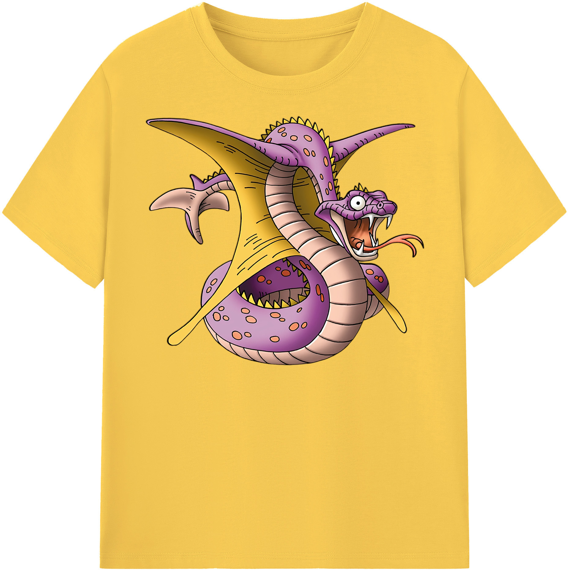 （画像用） ドラゴンクエスト Doragon Kuesuto Dragon Quest 綿100％半袖Tシャツ（フロントプリント）