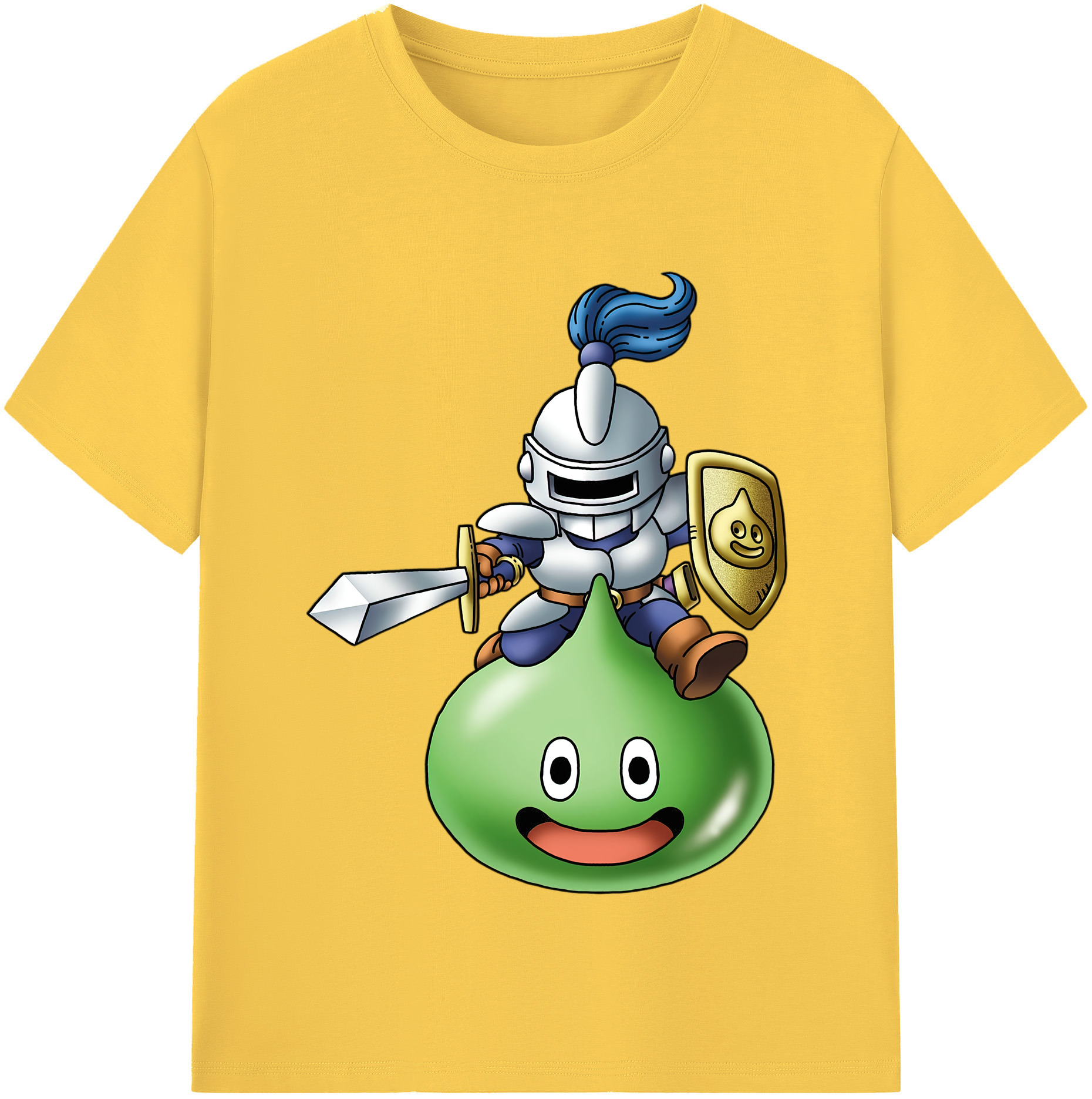 （画像用） ドラゴンクエスト Doragon Kuesuto Dragon Quest 綿100％半袖Tシャツ（フロントプリント）