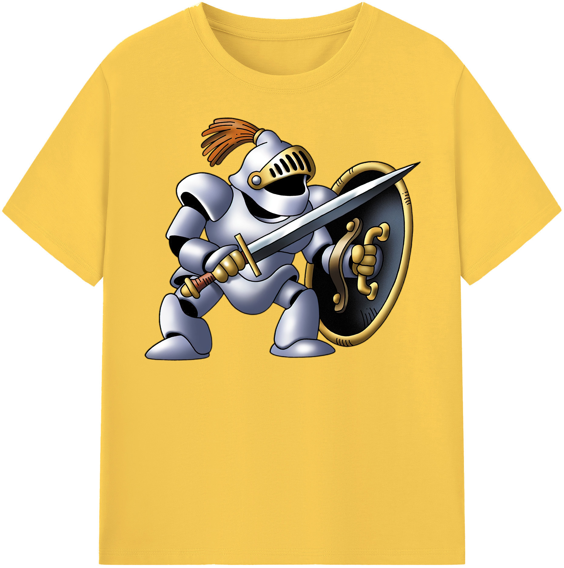 （画像用） ドラゴンクエスト Doragon Kuesuto Dragon Quest 綿100％半袖Tシャツ（フロントプリント）