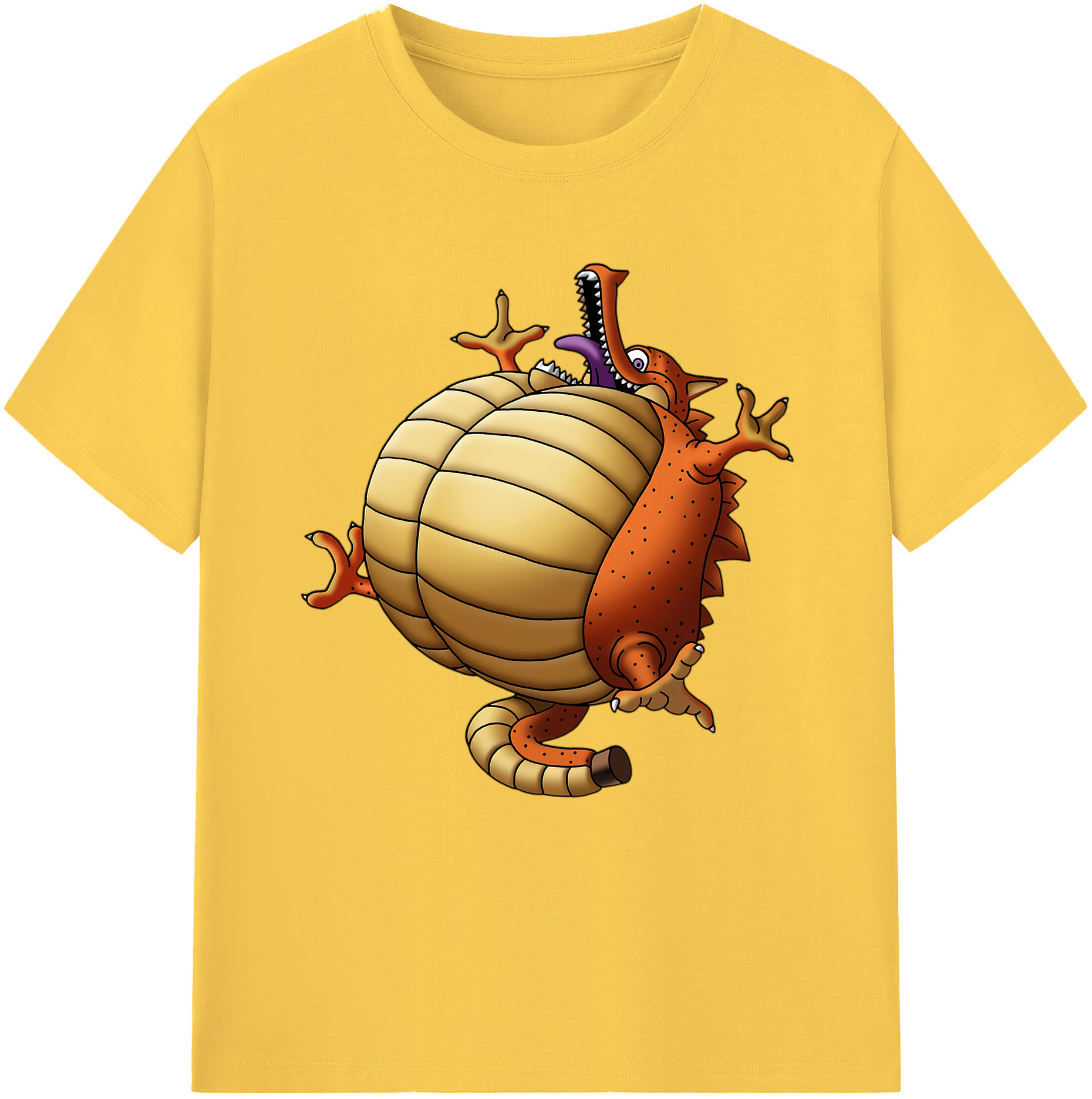 （画像用） ドラゴンクエスト Doragon Kuesuto Dragon Quest 綿100％半袖Tシャツ（フロントプリント）