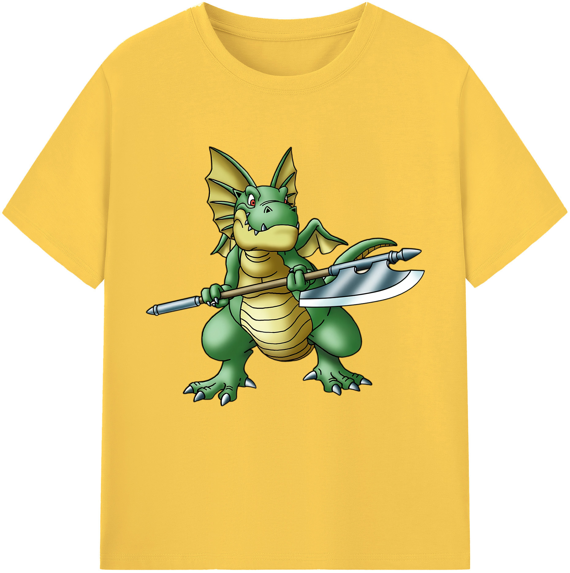 （画像用） ドラゴンクエスト Doragon Kuesuto Dragon Quest 綿100％半袖Tシャツ（フロントプリント）