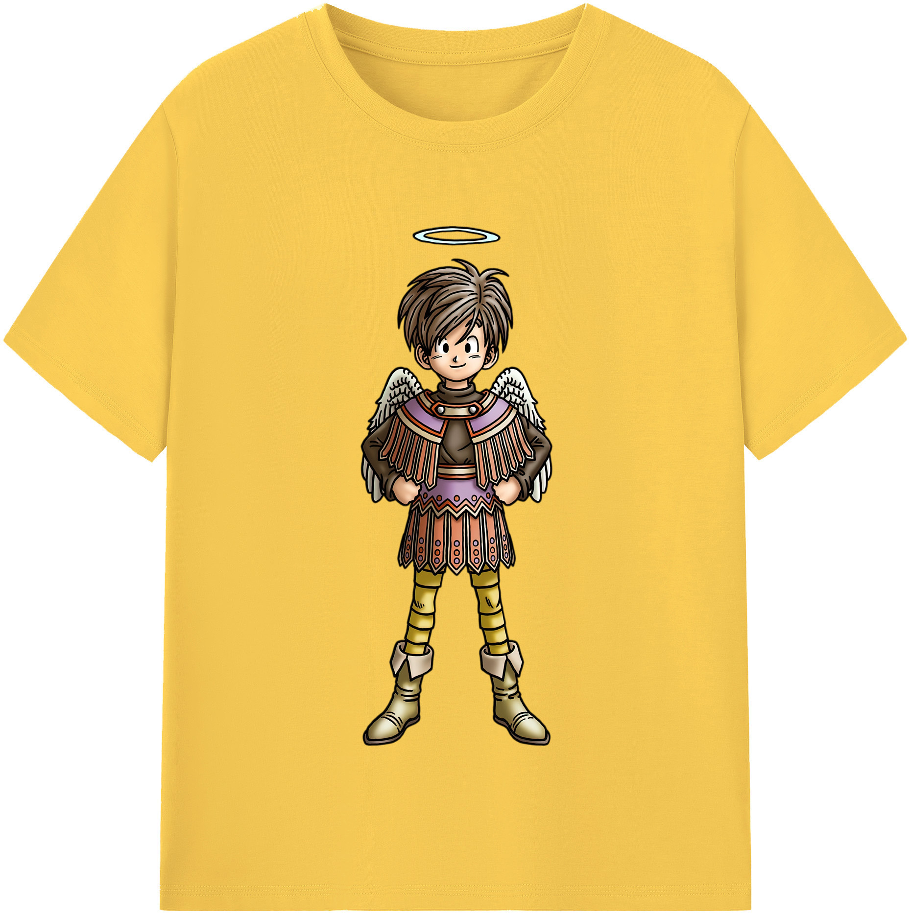 （画像用） ドラゴンクエスト Doragon Kuesuto Dragon Quest 綿100％半袖Tシャツ（フロントプリント）