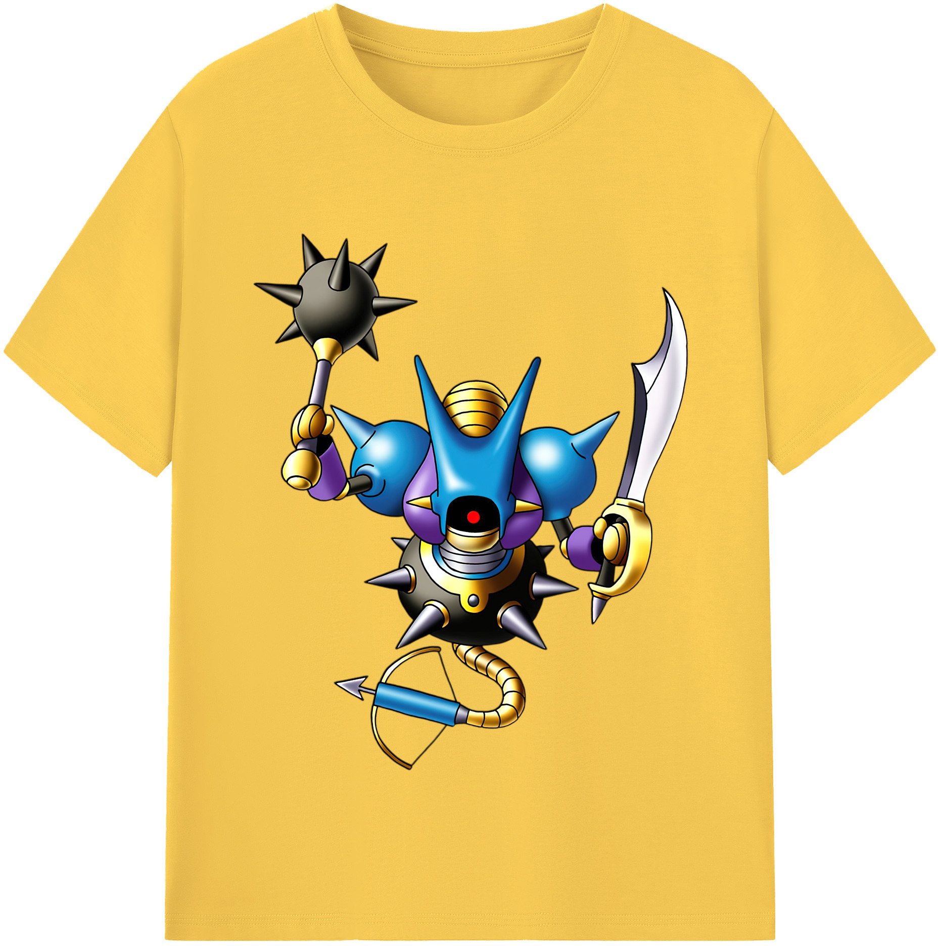 （画像用） ドラゴンクエスト Doragon Kuesuto Dragon Quest 綿100％半袖Tシャツ（フロントプリント）