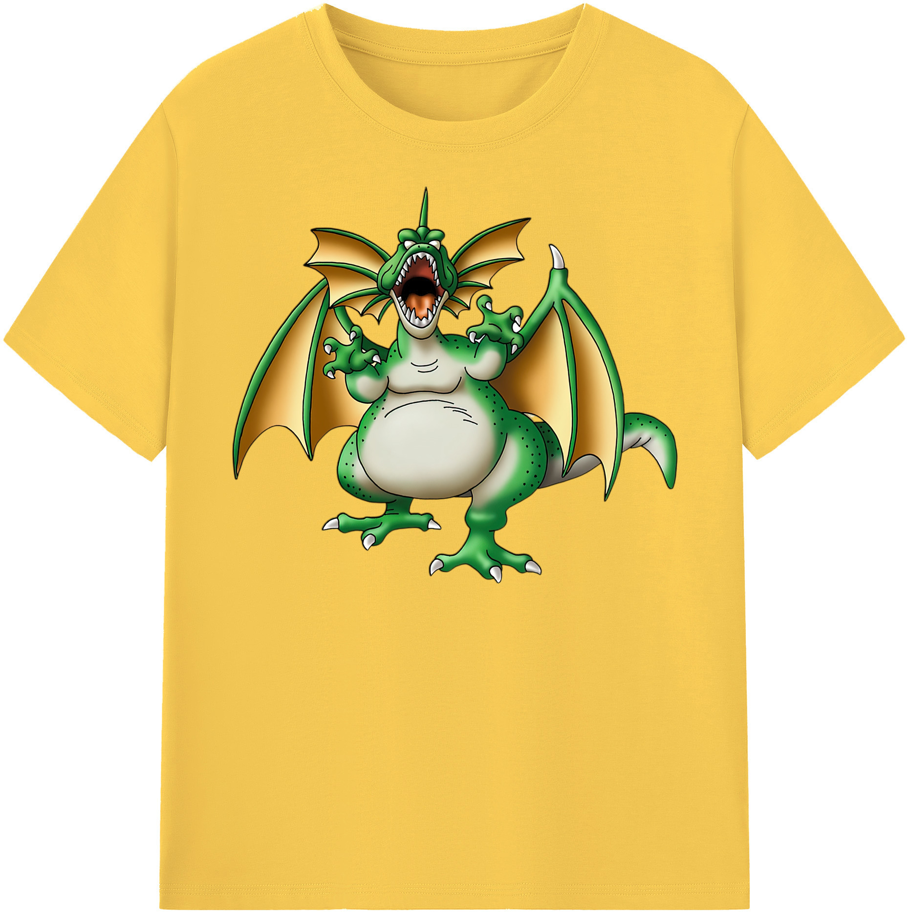 （画像用） ドラゴンクエスト Doragon Kuesuto Dragon Quest 綿100％半袖Tシャツ（フロントプリント）