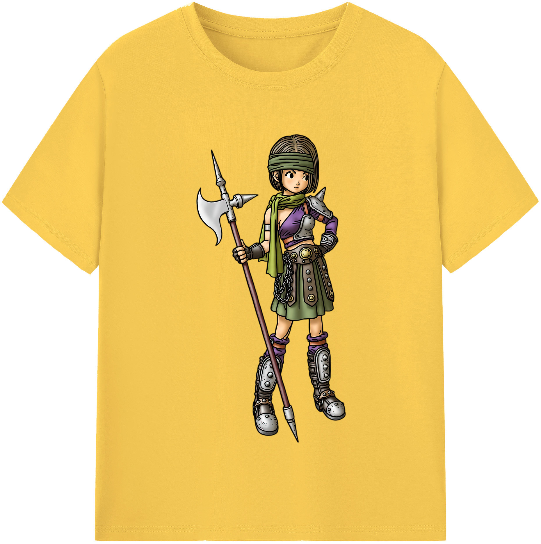 （画像用） ドラゴンクエスト Doragon Kuesuto Dragon Quest 綿100％半袖Tシャツ（フロントプリント）