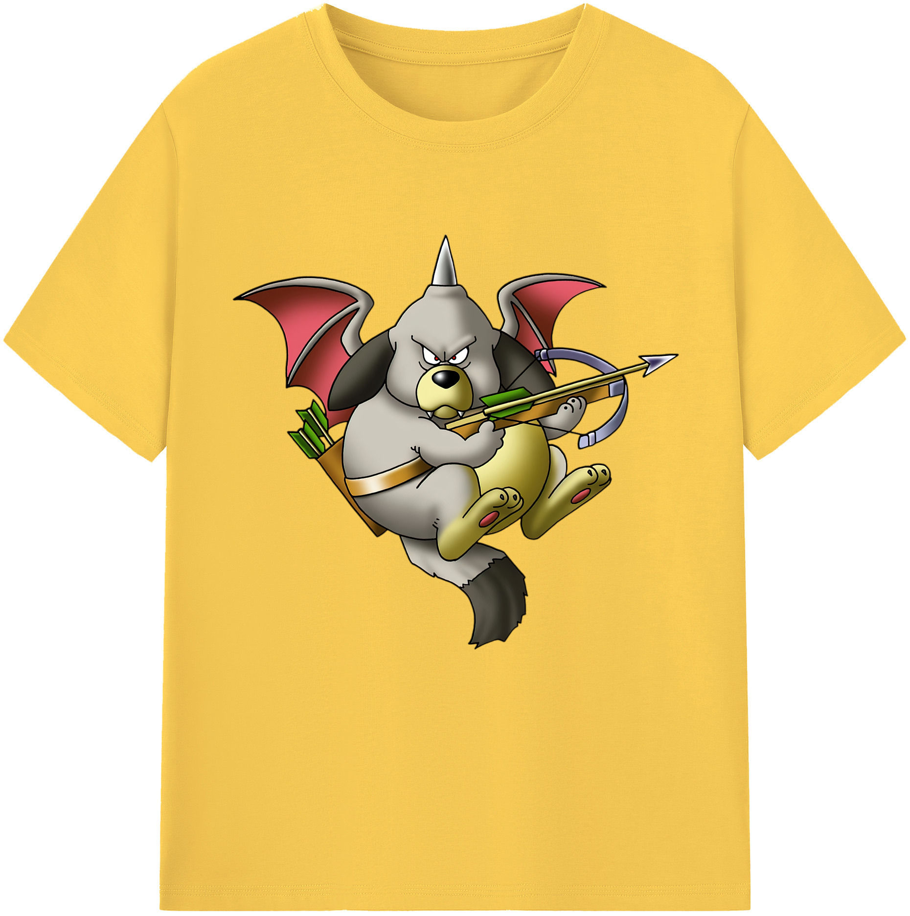 （画像用） ドラゴンクエスト Doragon Kuesuto Dragon Quest 綿100％半袖Tシャツ（フロントプリント）