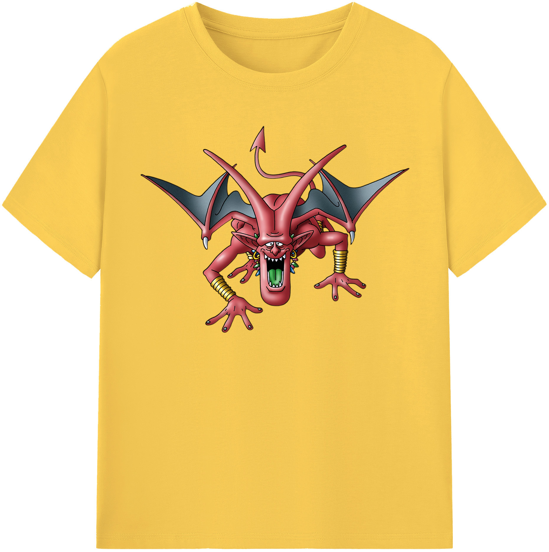 （画像用） ドラゴンクエスト Doragon Kuesuto Dragon Quest 綿100％半袖Tシャツ（フロントプリント）