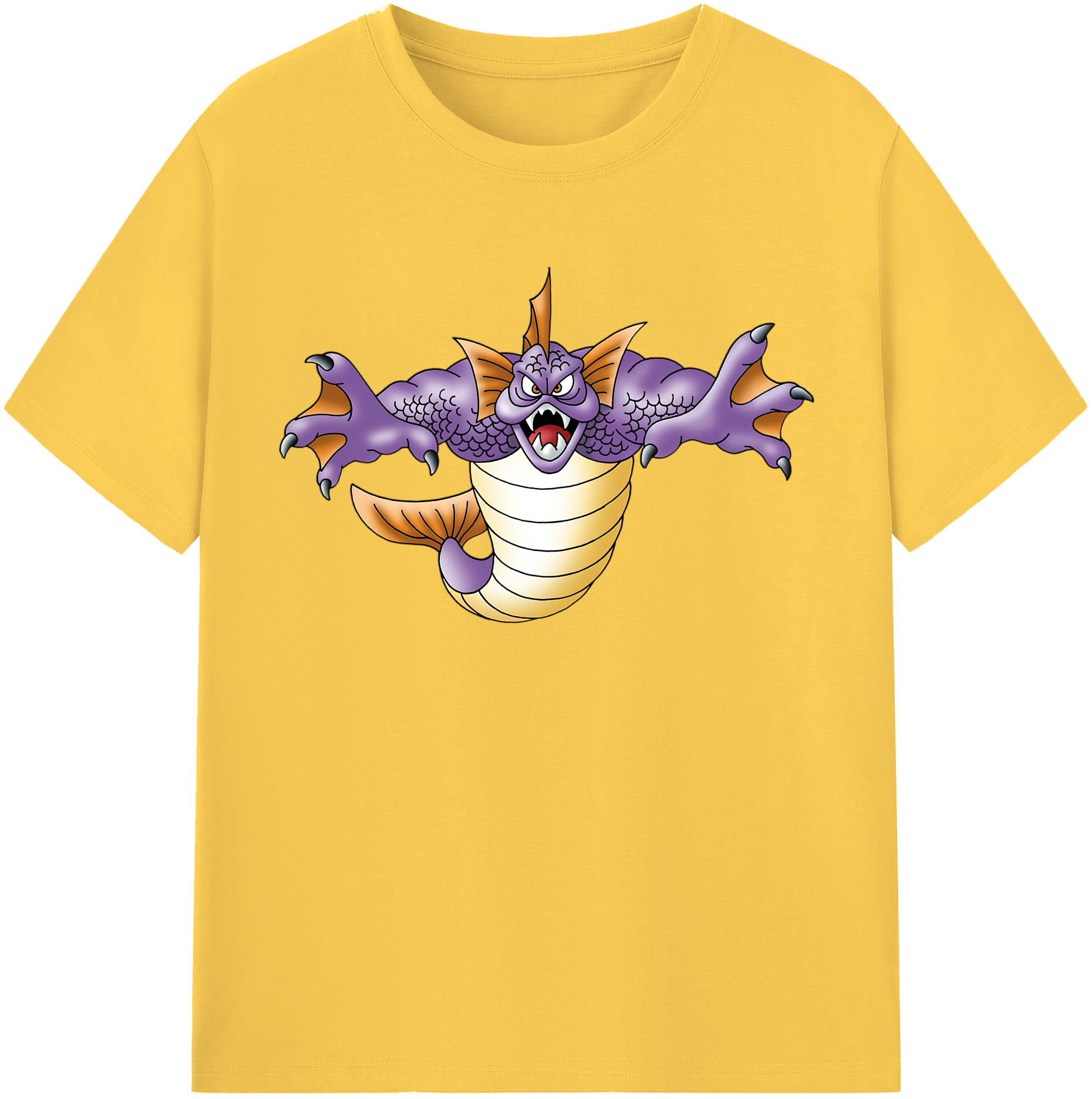 （画像用） ドラゴンクエスト Doragon Kuesuto Dragon Quest 綿100％半袖Tシャツ（フロントプリント）