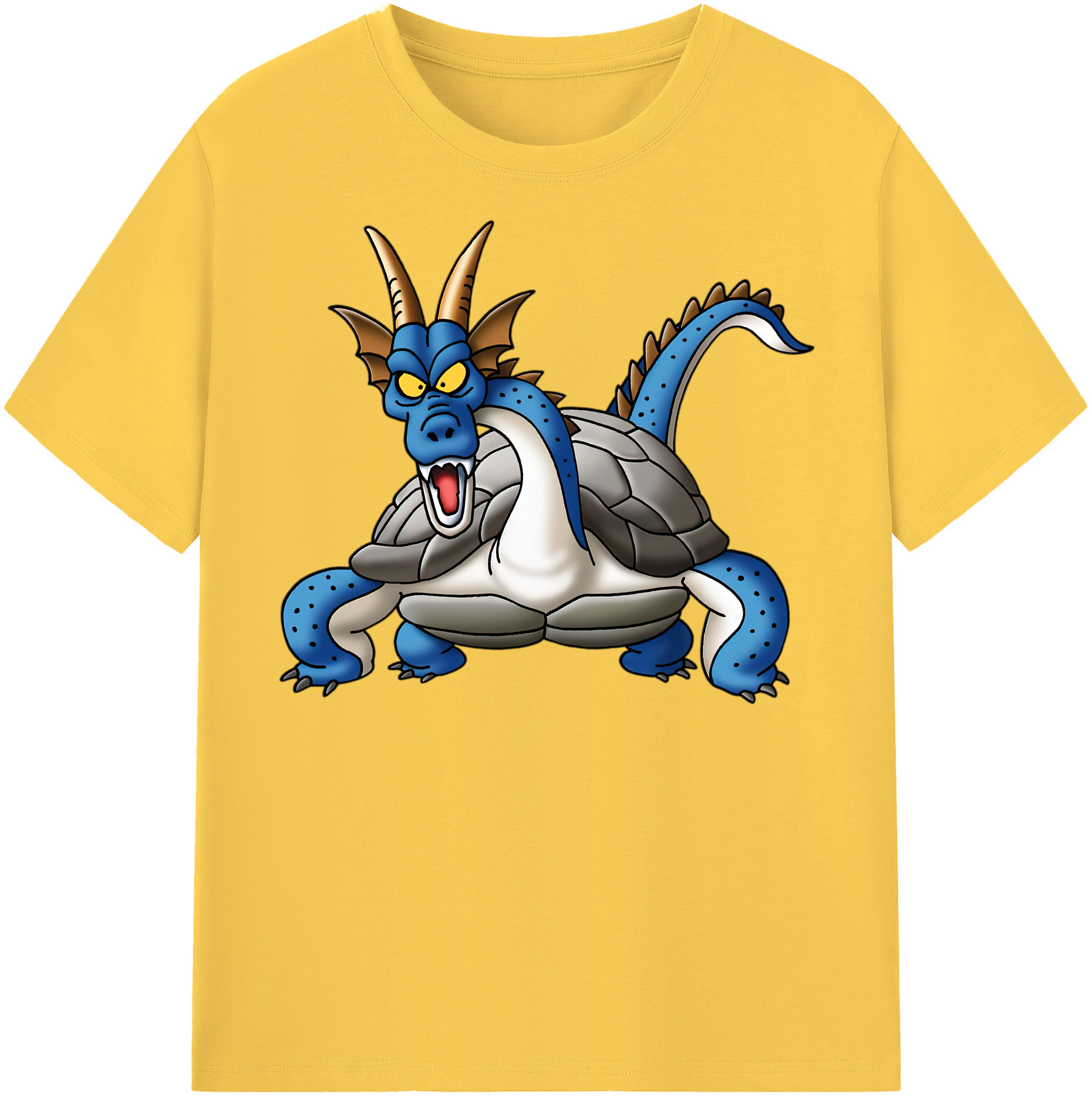 （画像用） ドラゴンクエスト Doragon Kuesuto Dragon Quest 綿100％半袖Tシャツ（フロントプリント）