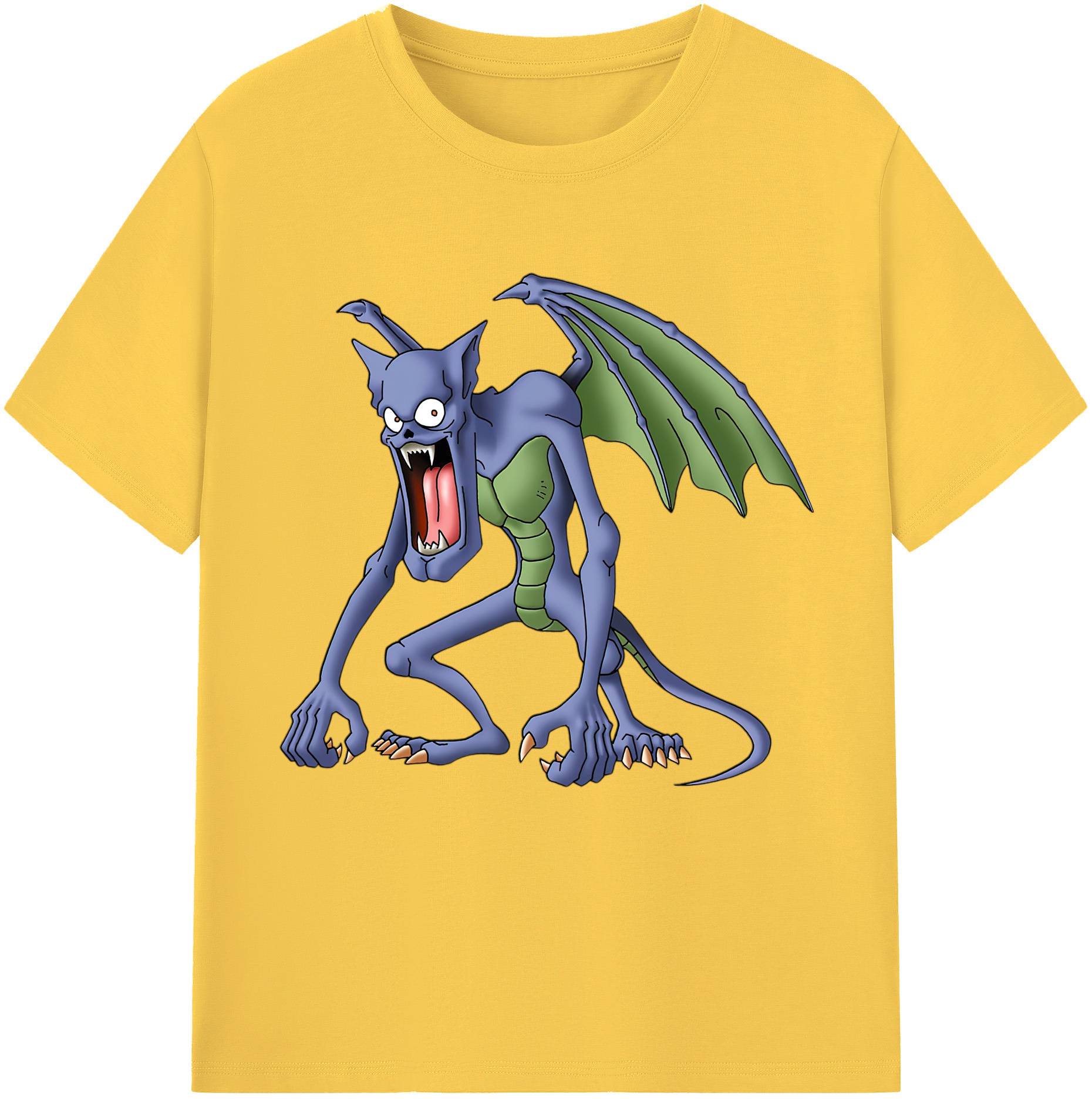 （画像用） ドラゴンクエスト Doragon Kuesuto Dragon Quest 綿100％半袖Tシャツ（フロントプリント）