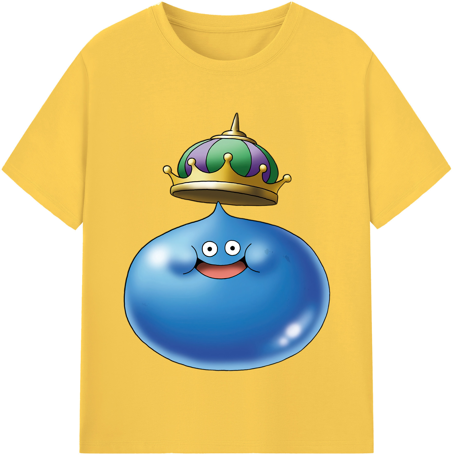 （画像用） ドラゴンクエスト Doragon Kuesuto Dragon Quest 綿100％半袖Tシャツ（フロントプリント）