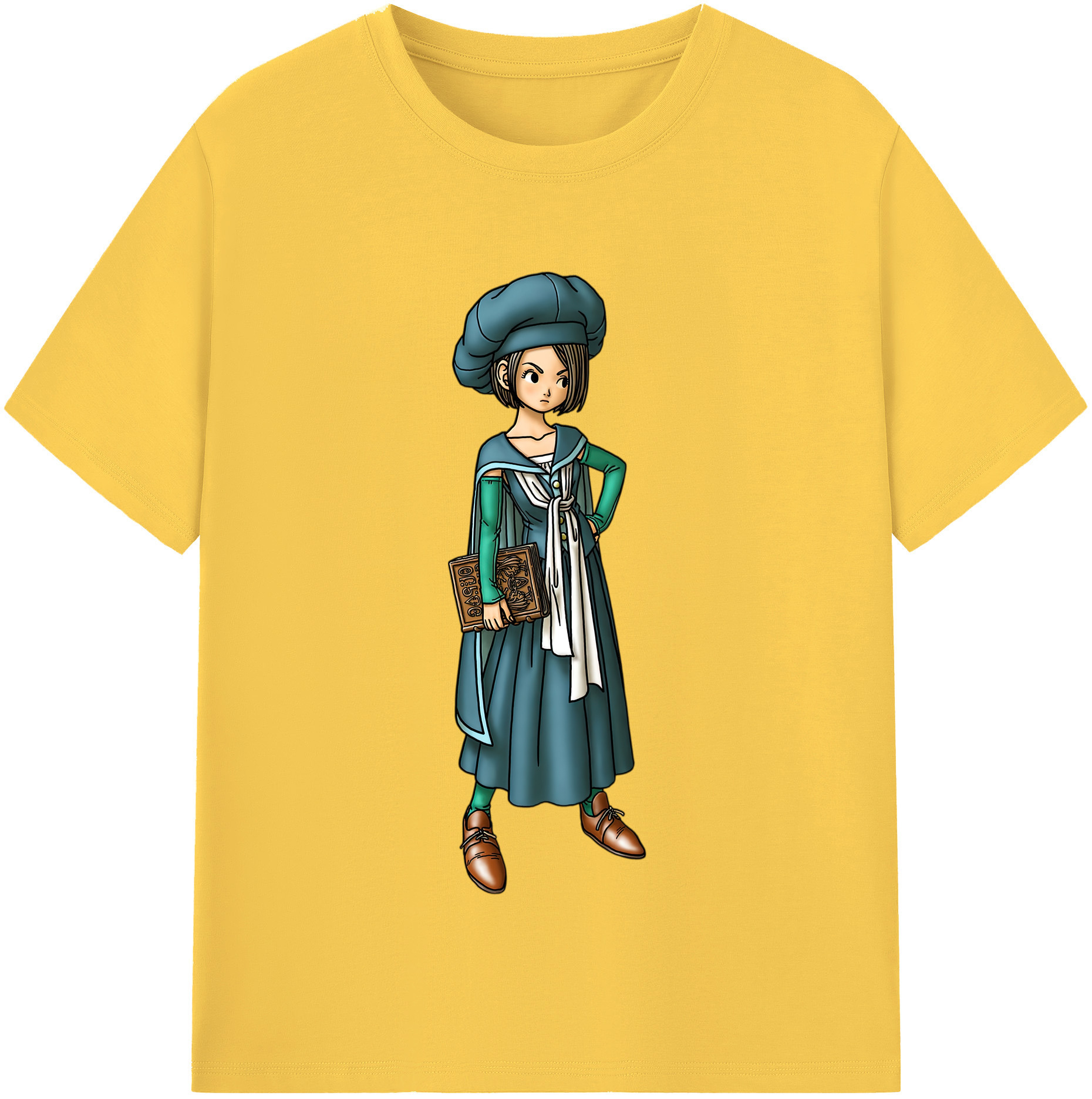（画像用） ドラゴンクエスト Doragon Kuesuto Dragon Quest 綿100％半袖Tシャツ（フロントプリント）