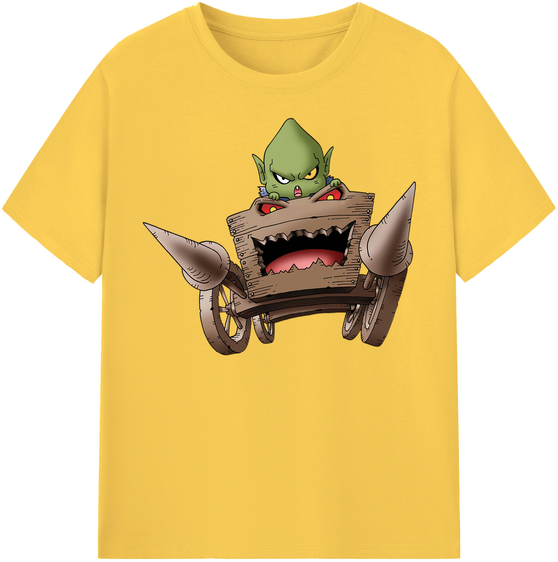 （画像用） ドラゴンクエスト Doragon Kuesuto Dragon Quest 綿100％半袖Tシャツ（フロントプリント）