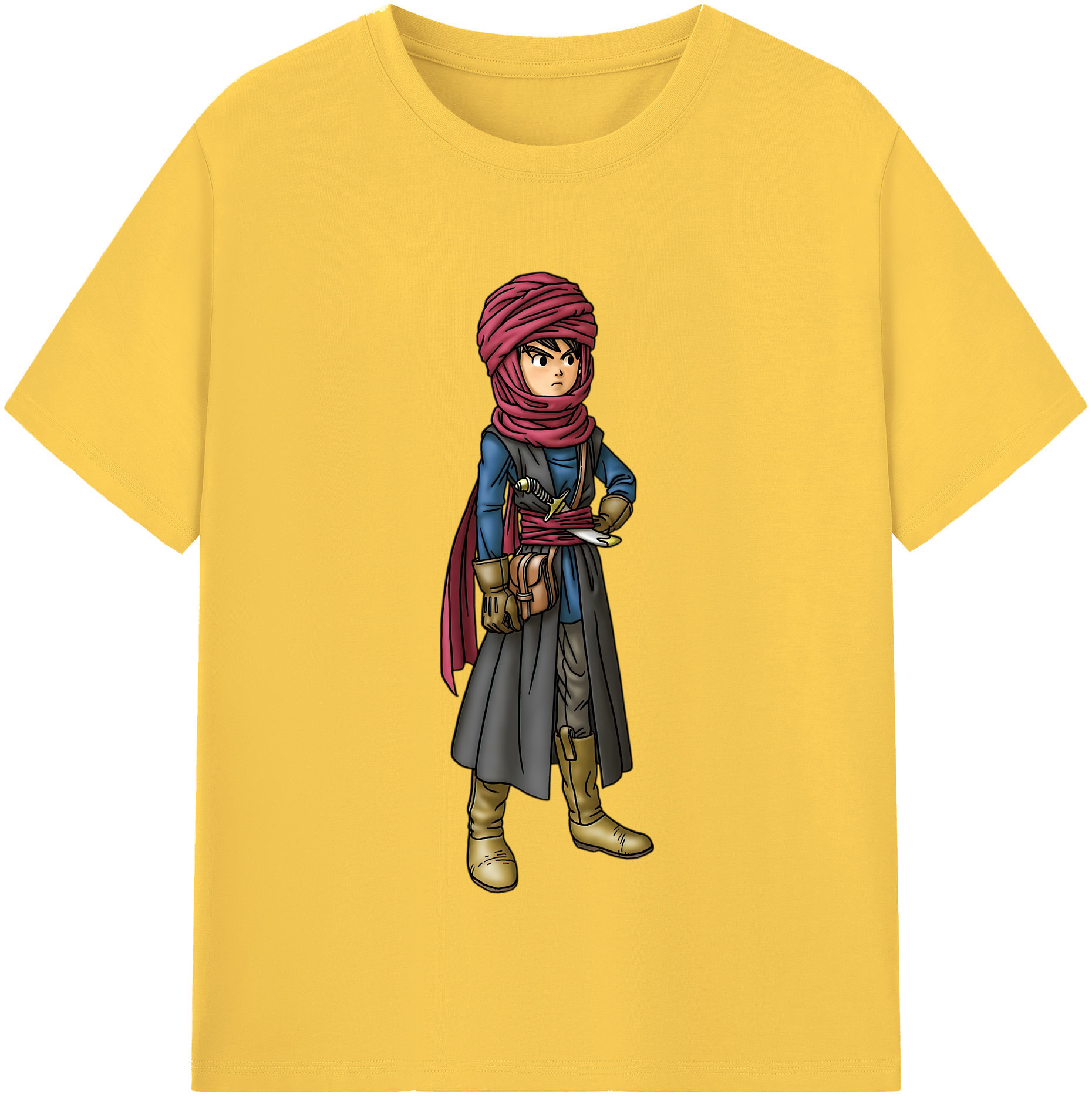 （画像用） ドラゴンクエスト Doragon Kuesuto Dragon Quest 綿100％半袖Tシャツ（フロントプリント）
